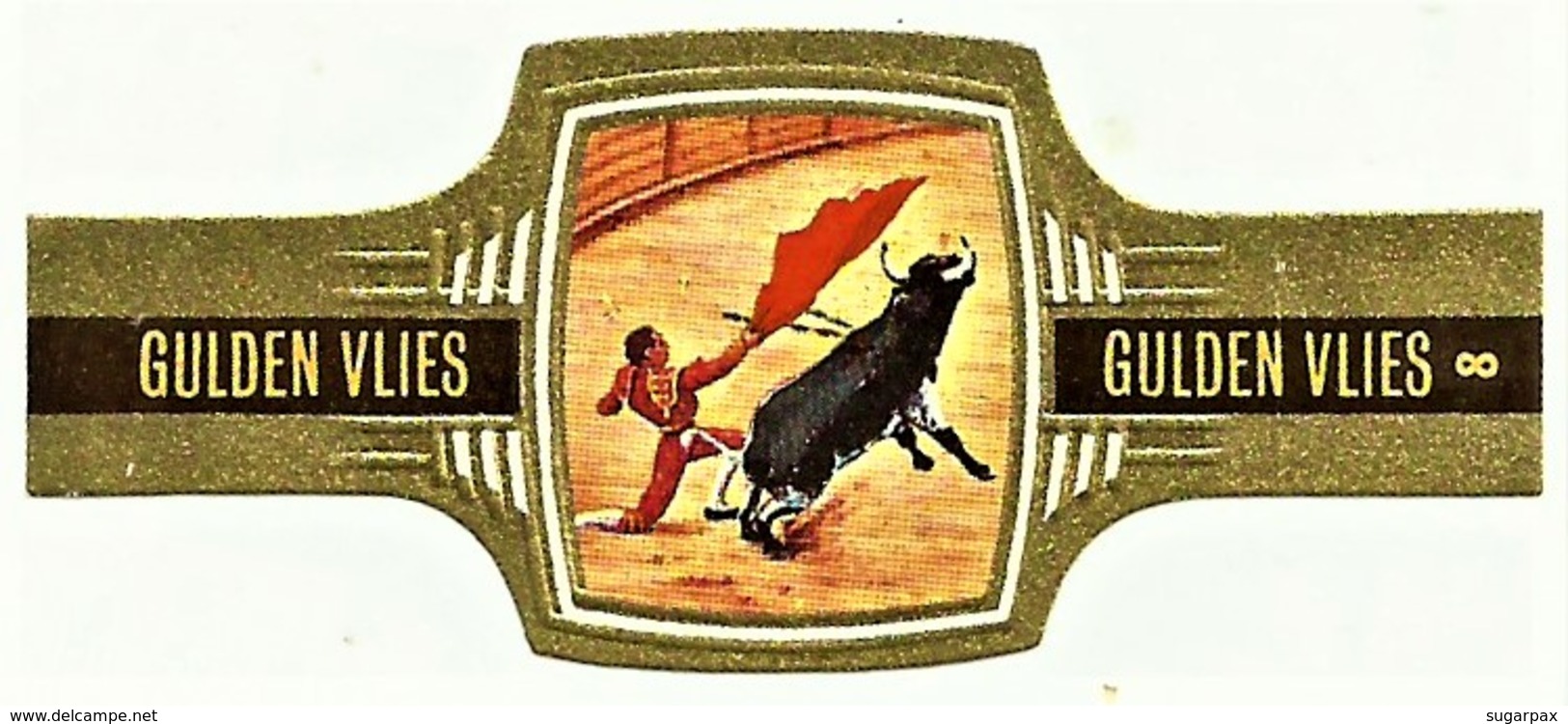 SERIE CORRIDA - N.º 8 - PASE POR ALTO - GULDEN VLIES - TOURADA - Cigar Bands - Cintas De Charuto - Sigarenbandjes