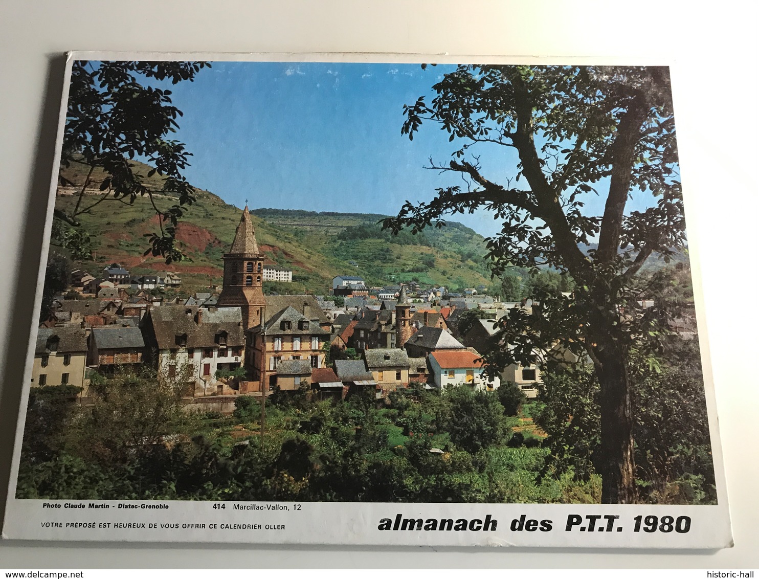 Calendrier Almanach Des P.T.T AIN - 1980 - Marcillac Vallon (12) / Foret De St Germain (78) - Grand Format : 1971-80