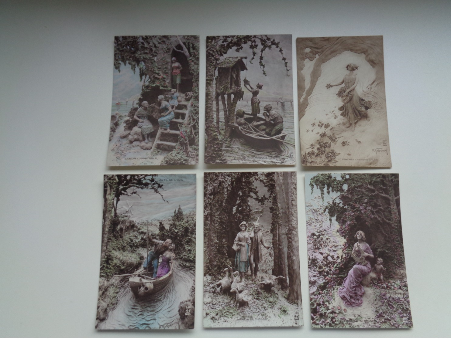 Beau Lot De 10 Cartes Postales De Fantaisie Illustrateur  Mastroianni    Mooi Lot Van 10 Postkaarten Van Fantasie - 5 - 99 Postkaarten