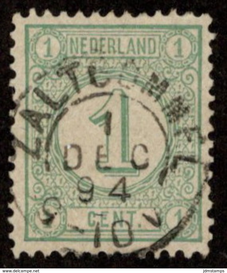 NTH SC #35 U 1894 Numeral OfValue W/SON "ZALTBOMMEL/1 DEC 94/9-10V" CV $0.25 - Used Stamps
