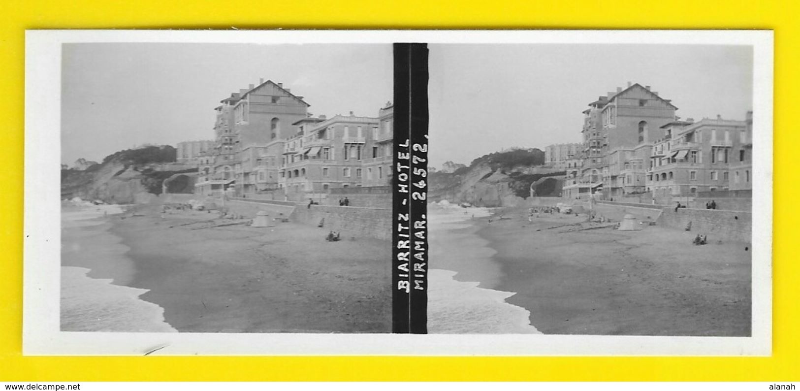 Vues Stéréos BIARRITZ Hôtel Miramar (64) France - Stereoscopic