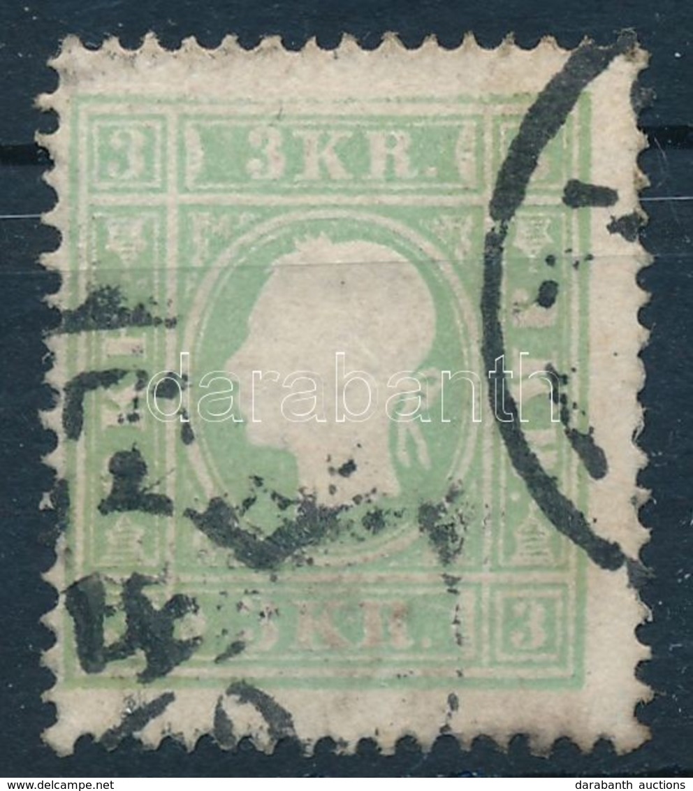 O 1858 3kr Zöld '(PES)TH' (25.000) - Other & Unclassified