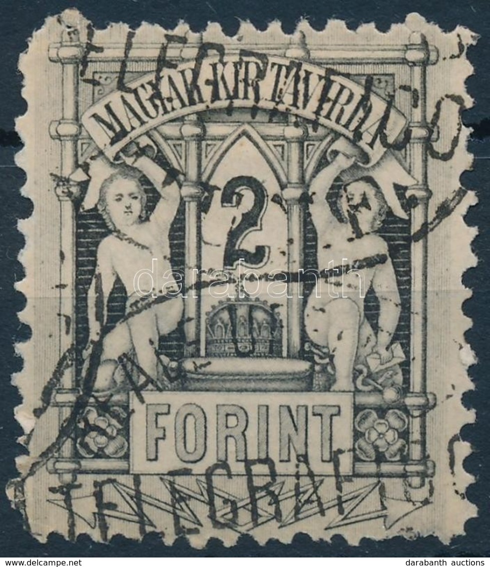 O 1874 Távírda Réznyomat 2Ft 9 1/2-es Fogazással (15.000) - Other & Unclassified