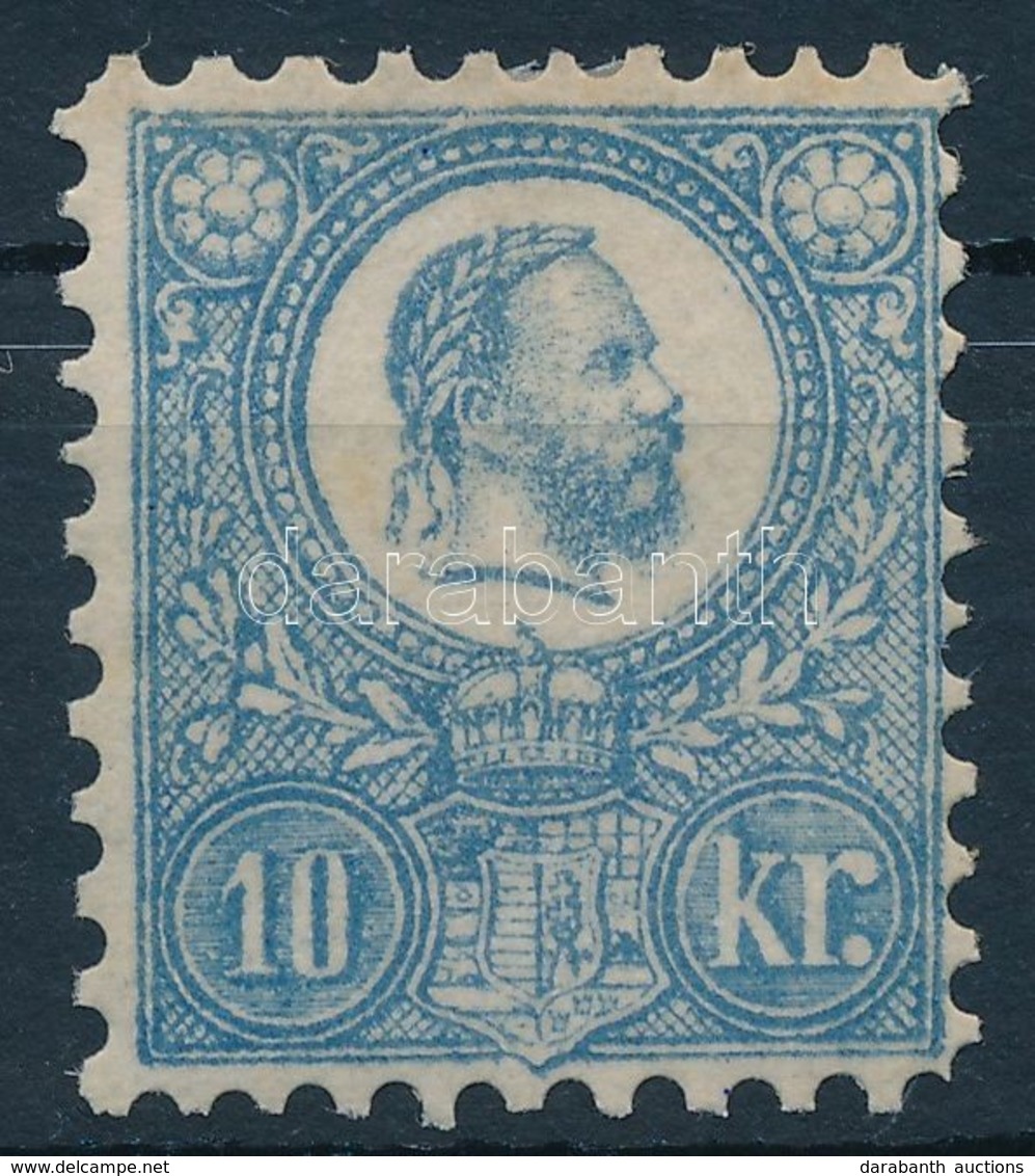 * 1871 Kőnyomat 10kr Díjjegyesből Kifogazott, Szépen Gumizott Hamisítvány összehasonlító Célra / Nicely Gummed Forgery F - Other & Unclassified