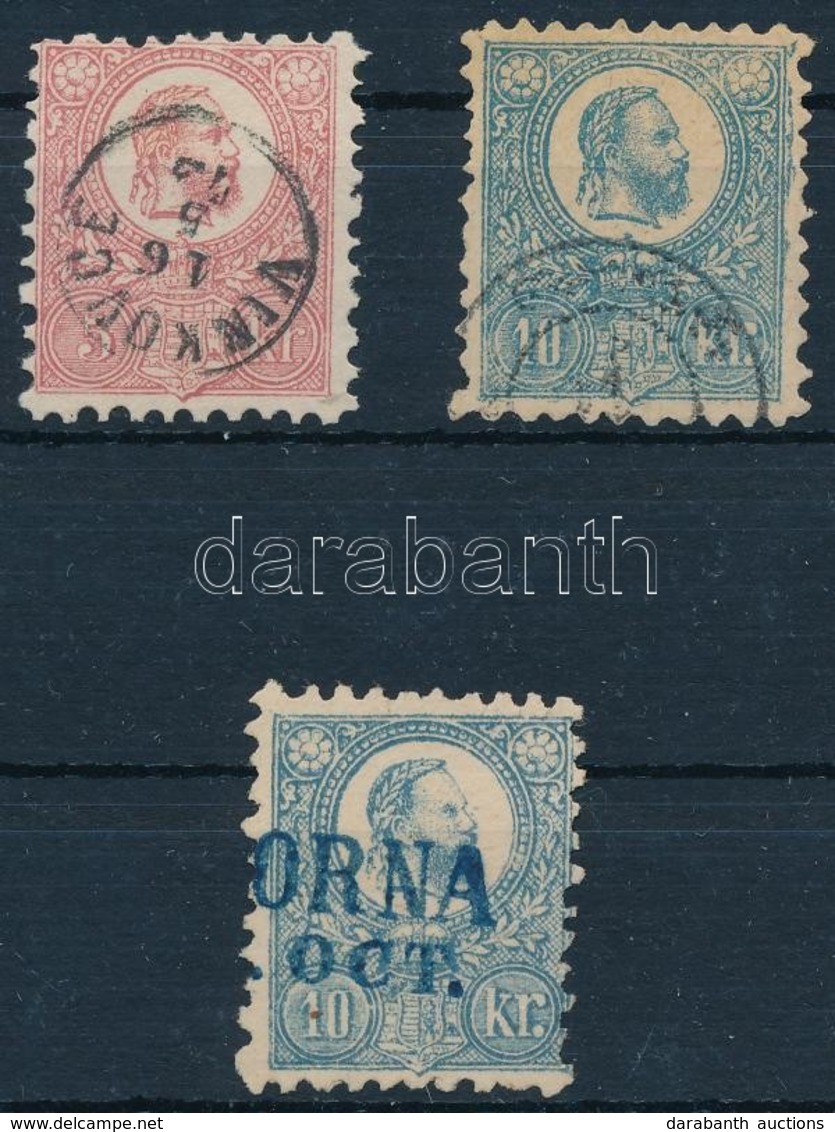 O 1871 3 Db Kifogazott Hamisítvány Jó Minőségben / 3 Good Quality Forgeries - Other & Unclassified