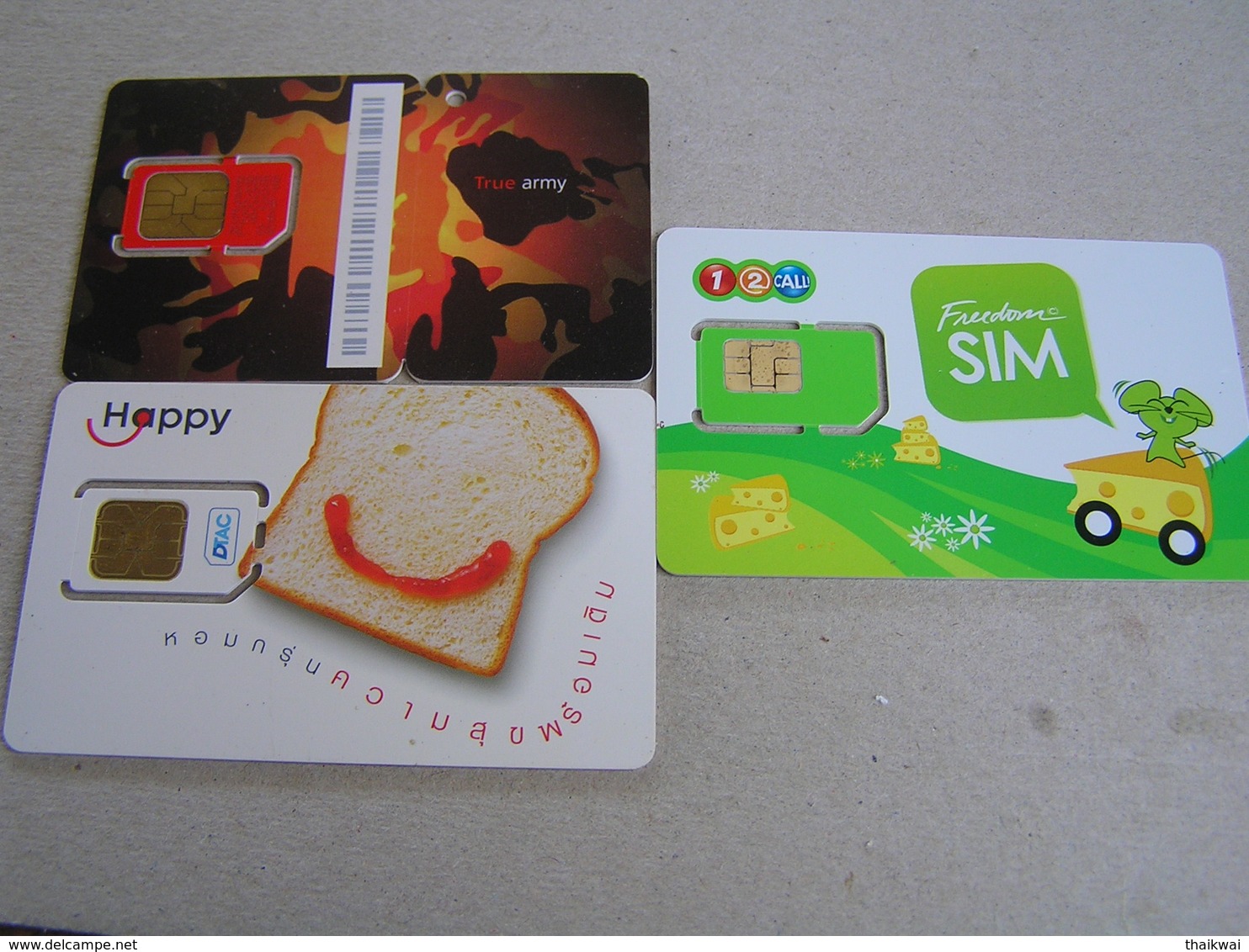 Thailand  Unused SIM Cards ,date Expired   LOT 1 - Tailandia