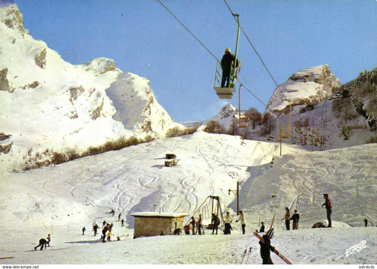 CPSM Grand Format GOURETTE  Station De Sports D' Hiver Alt 1400 M Le Télénacelle   Colorisée RV - Sonstige & Ohne Zuordnung