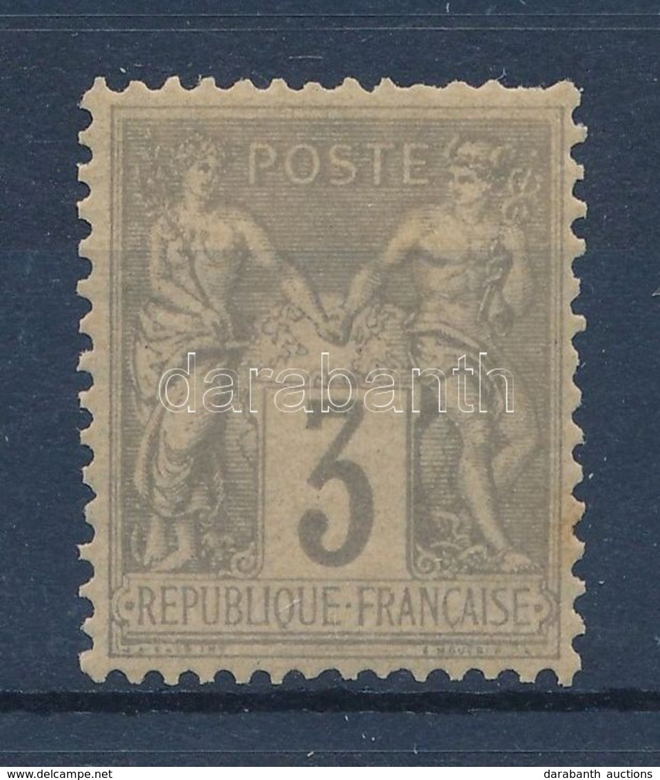 ** Franciaország 1877 Mi 70 (rövid Fogak, Halvány Rozsda / Short Perfs, Light Stain) (**Mi EUR 480,-) - Other & Unclassified