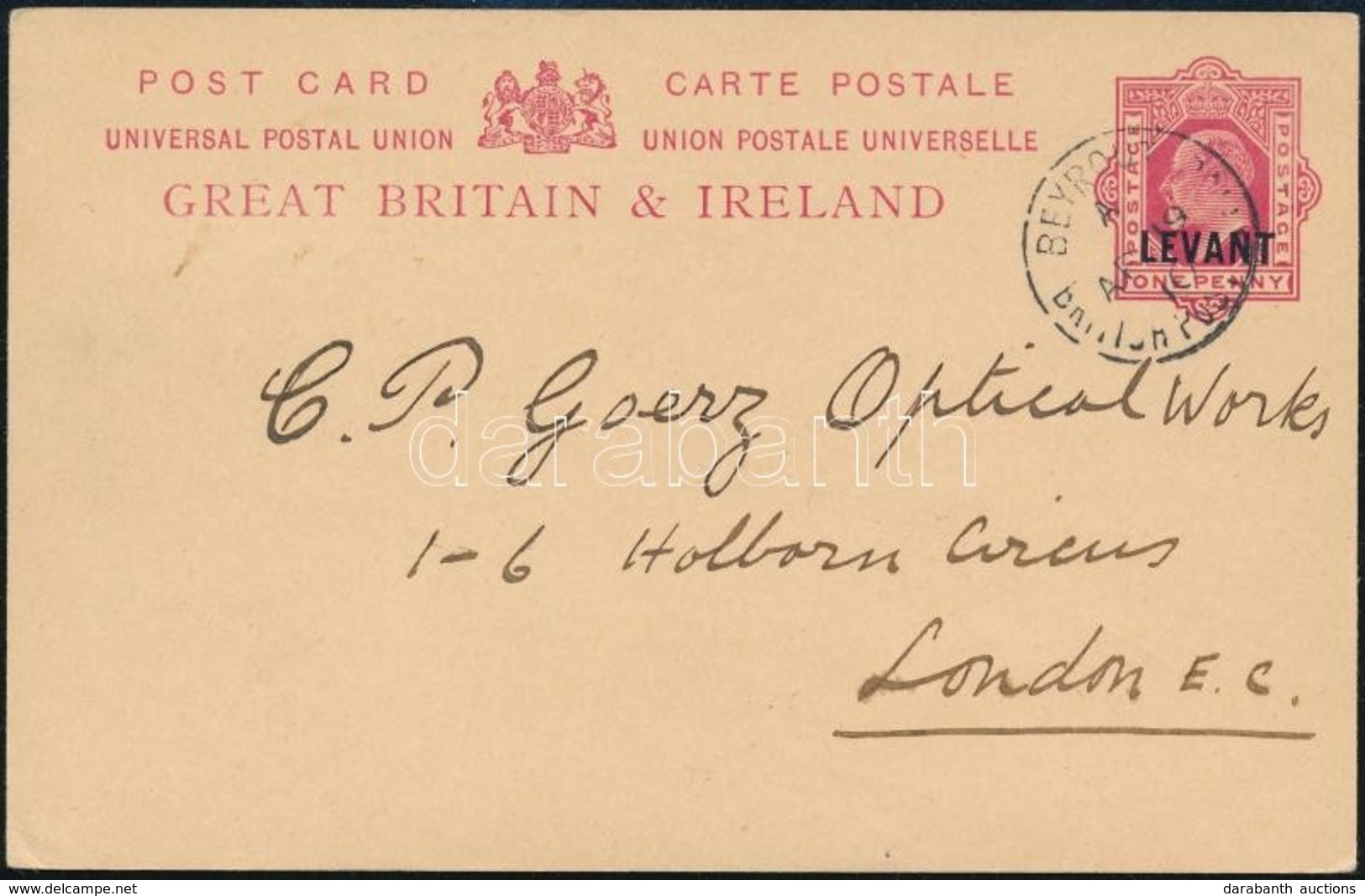 Nagy-Britannia Brit Posta Levant 1910 - Sonstige & Ohne Zuordnung