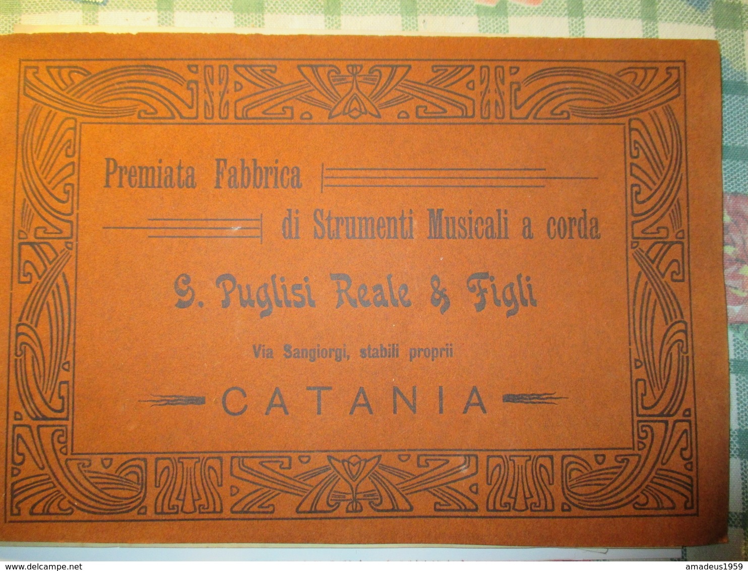 Catalogo Mandolini / Puglisi / Catania 1904 - Altri Oggetti