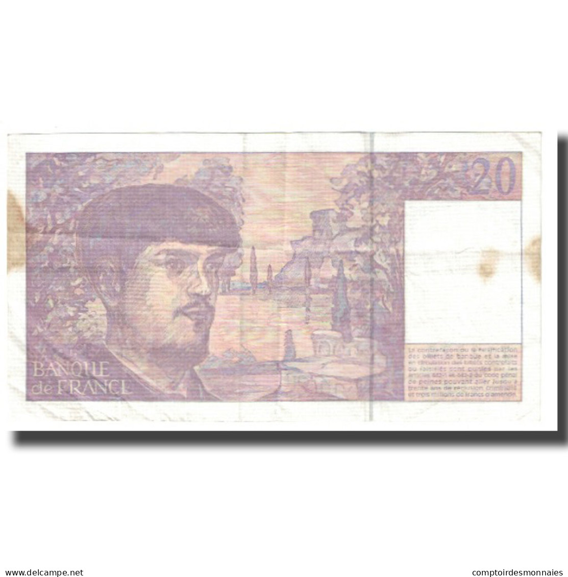 France, 20 Francs, Debussy, 1992, STROHL TRONCHE DENTAUD, TB, Fayette:66bis.1 - 20 F 1980-1997 ''Debussy''