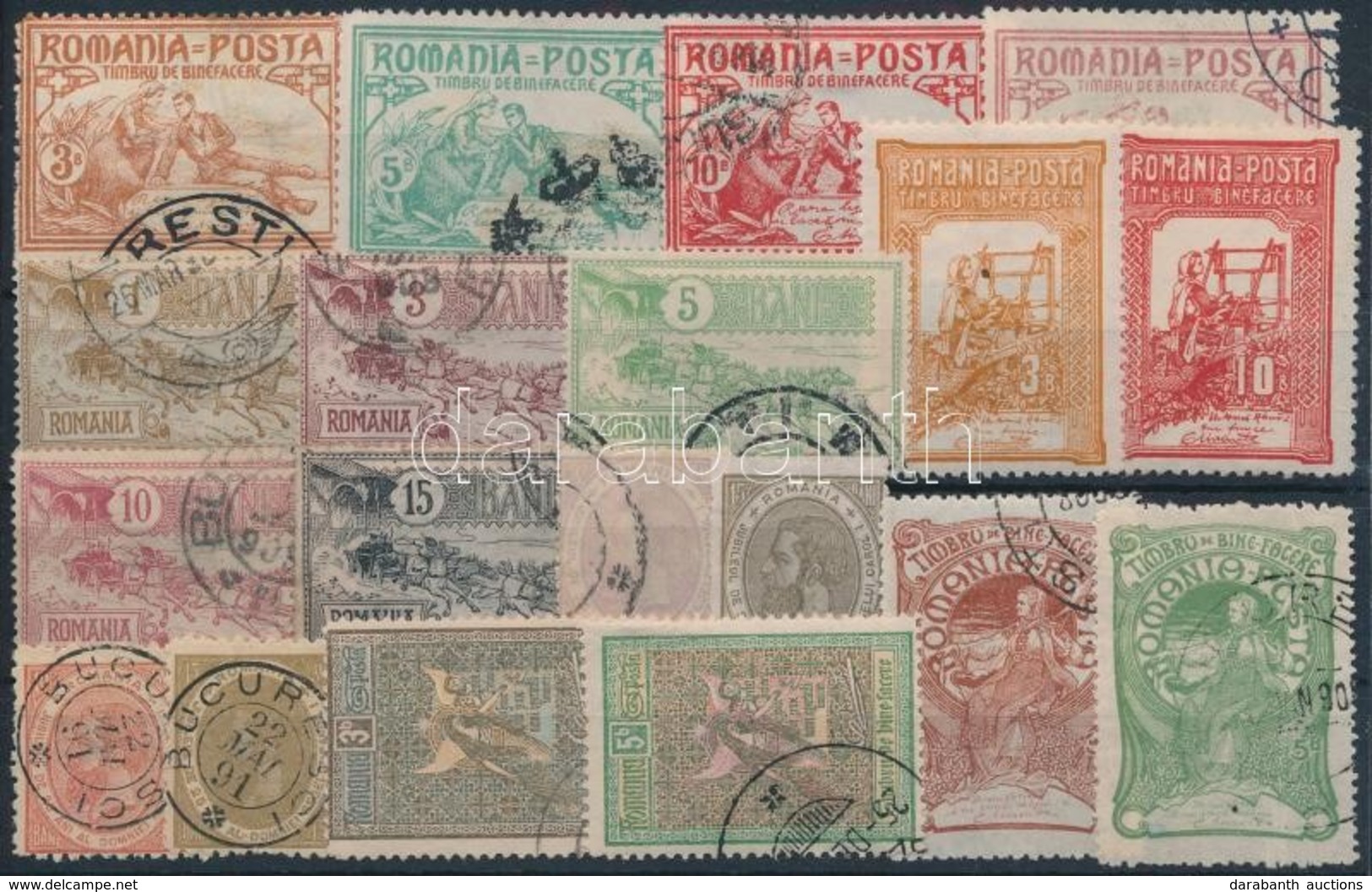 (*) O Románia 1891-1906 Kis összeállítás Stecklapon - Other & Unclassified