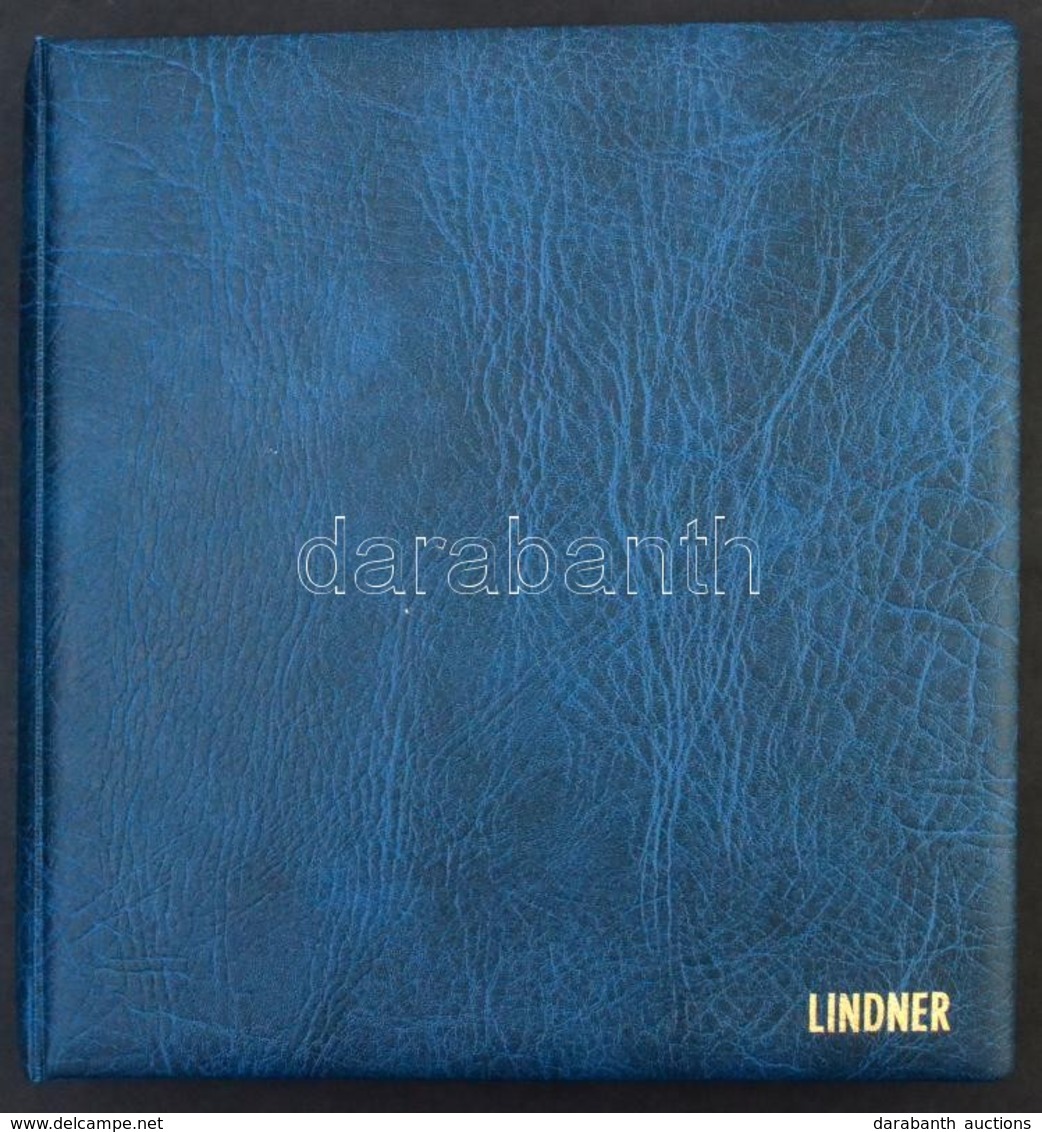LINDNER Előnyomott Falcmentes Magyarország Album 1945-1959 Kék Gyűrűs Borítóval, Tokkal, újszerű állapotban. - Sonstige & Ohne Zuordnung