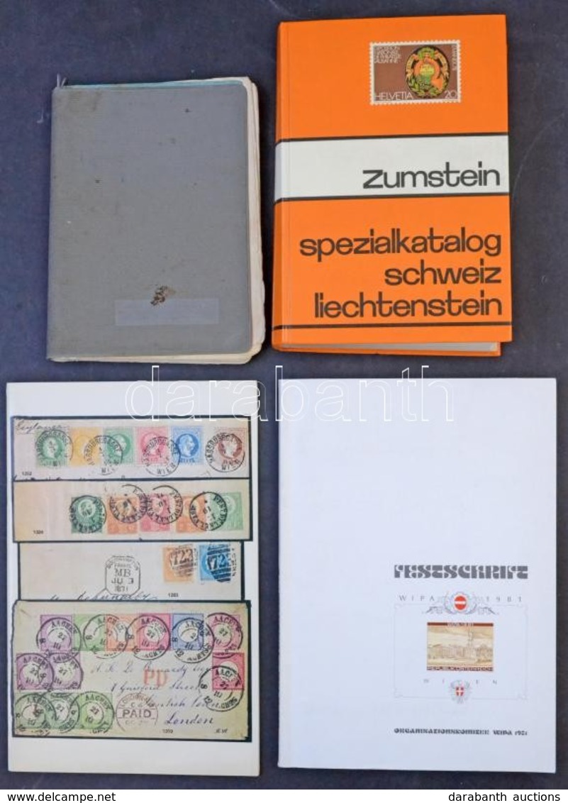 Zumstein Spezialkatalog Schweiz Liechtenstein 1978 + Sobetzky: Österreich Flugpostkatalog Wien 1938 + WIPA 1981 + Treasu - Sonstige & Ohne Zuordnung