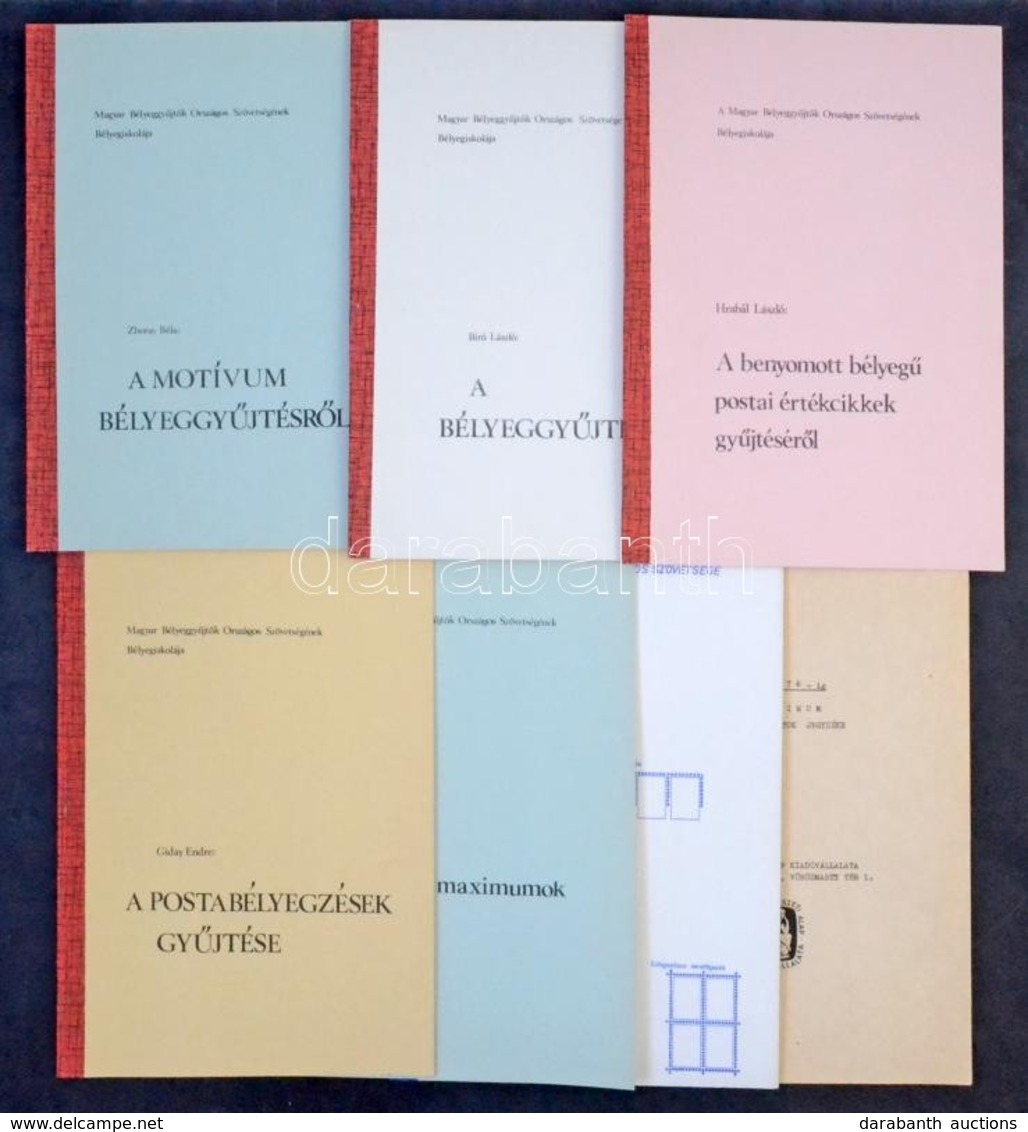 6 + 1 Db Kiadvány: Amit A Bélyegekről és A Bélyeggyűjtésről Tudni Illik (A MABÉOSZ Bélyegiskola Kiadványai) - Other & Unclassified