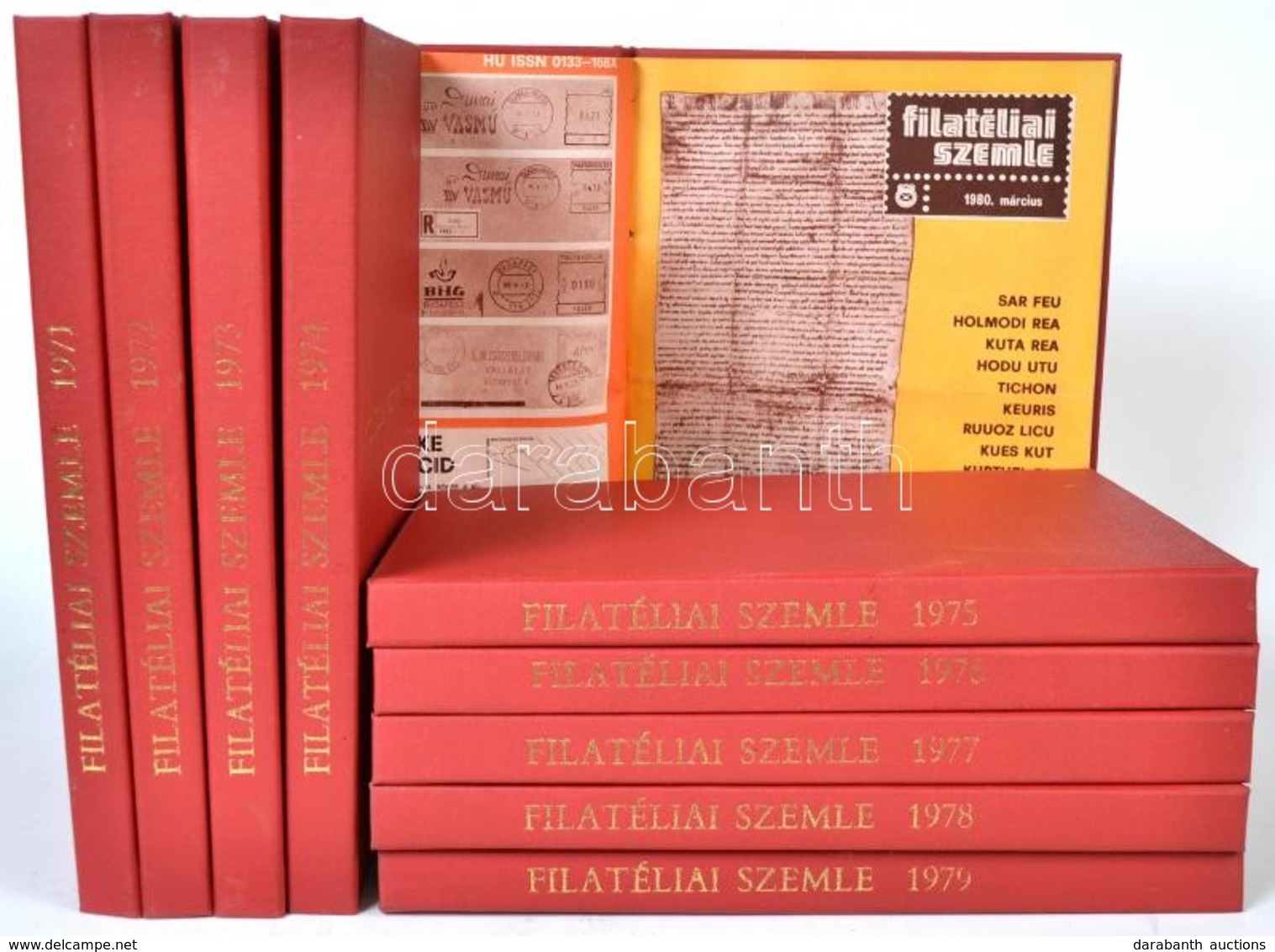 Filatéliai Szemle 1971-1980 10 Kötetbe Kötve - Other & Unclassified