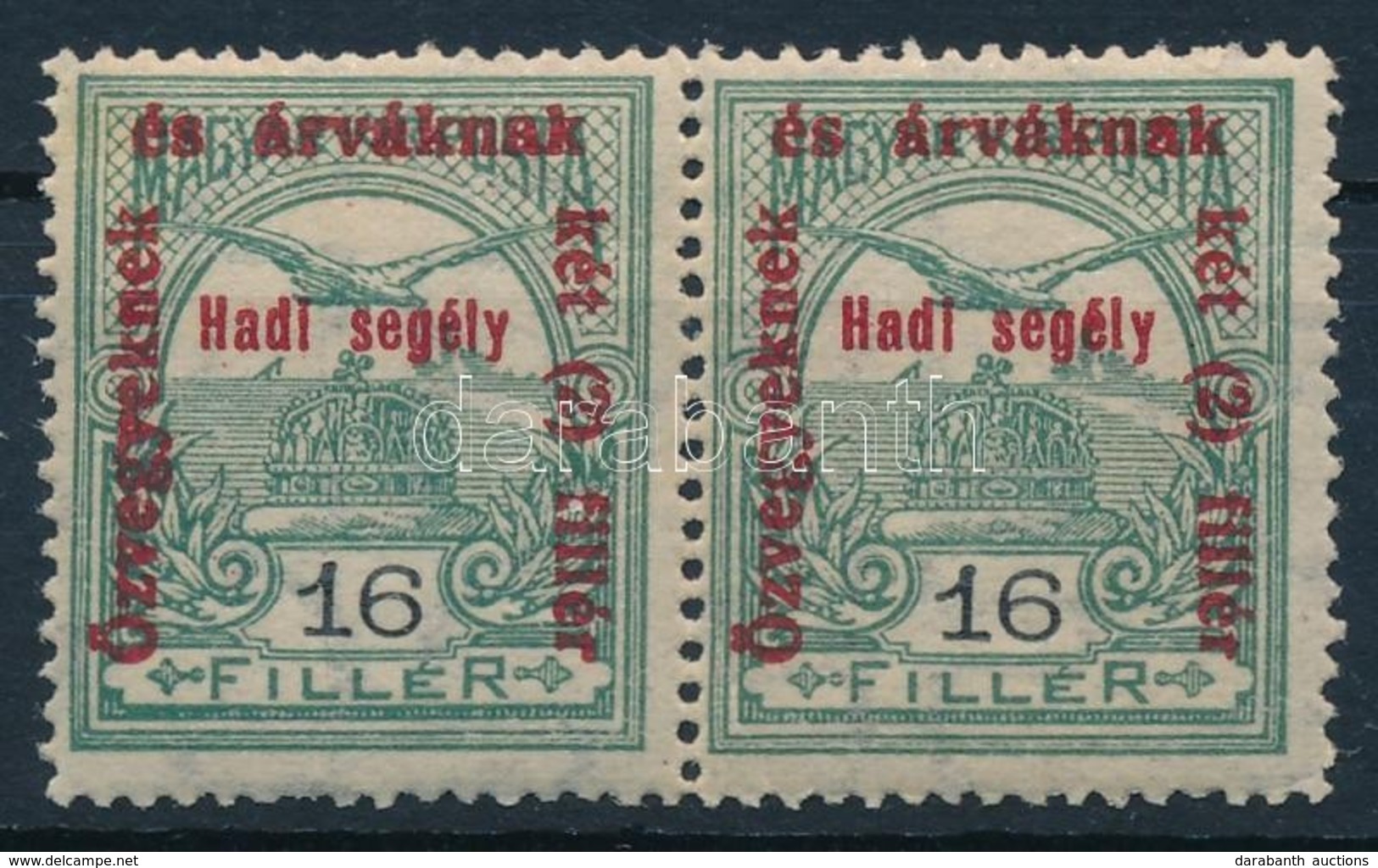 ** 1915 Hadisegély 16f Pár, Mindkét Bélyeg II. Típusú - Sonstige & Ohne Zuordnung