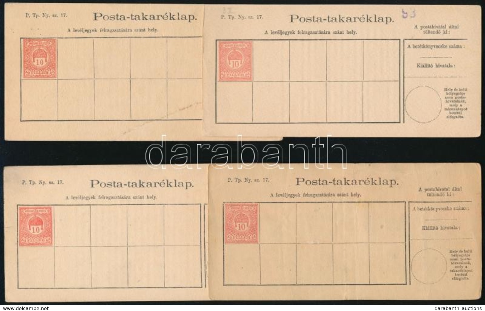 1900 2 Db Takaréklap + 1912 2 Db Takaréklap (10.000) - Sonstige & Ohne Zuordnung