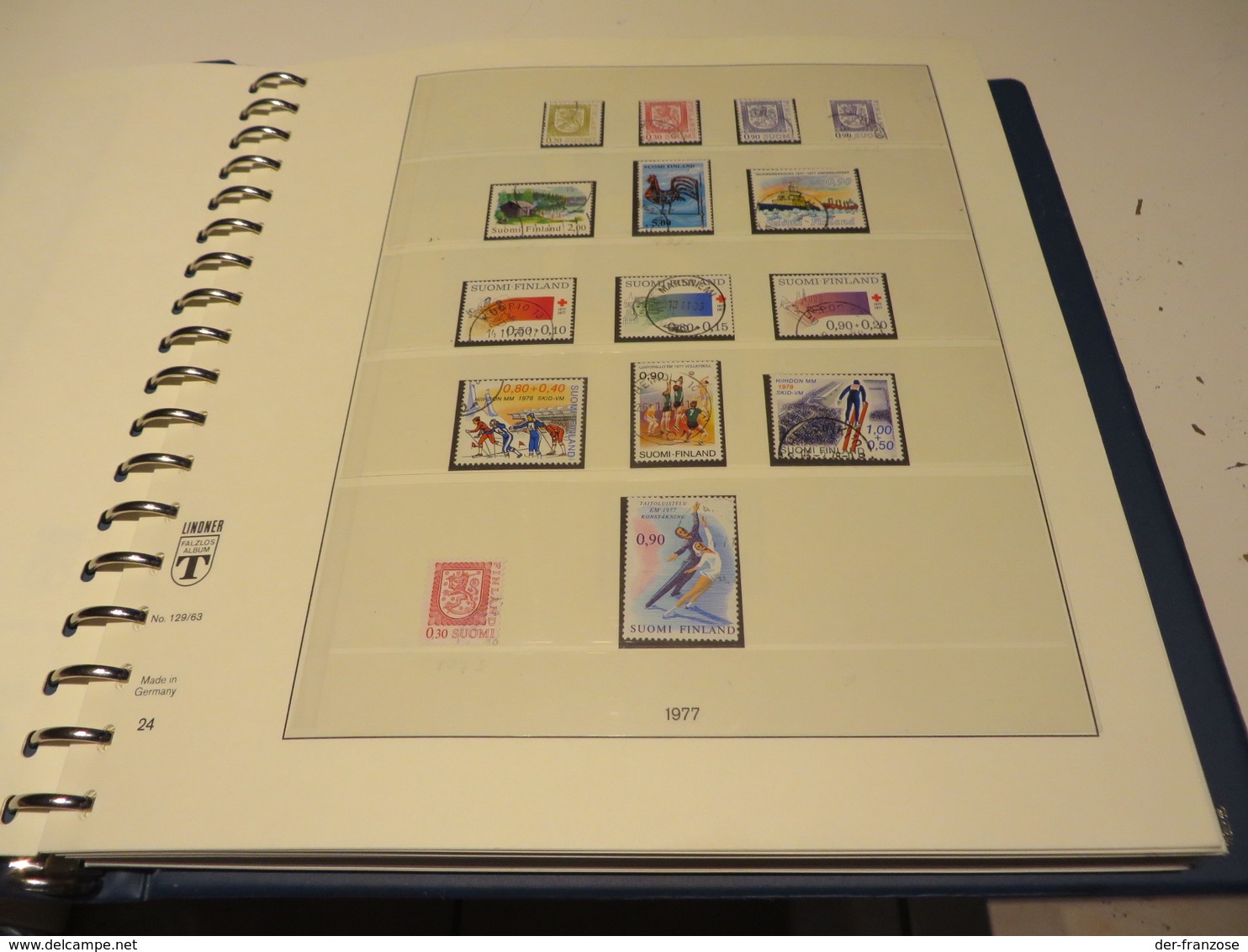 FINNLAND  1976 Bis 1995  Posten  O /  MARKEN  Auf  LINDNER - T - VORDRUCKTEXT  Im  RINGBINDER - Sammlungen (im Alben)