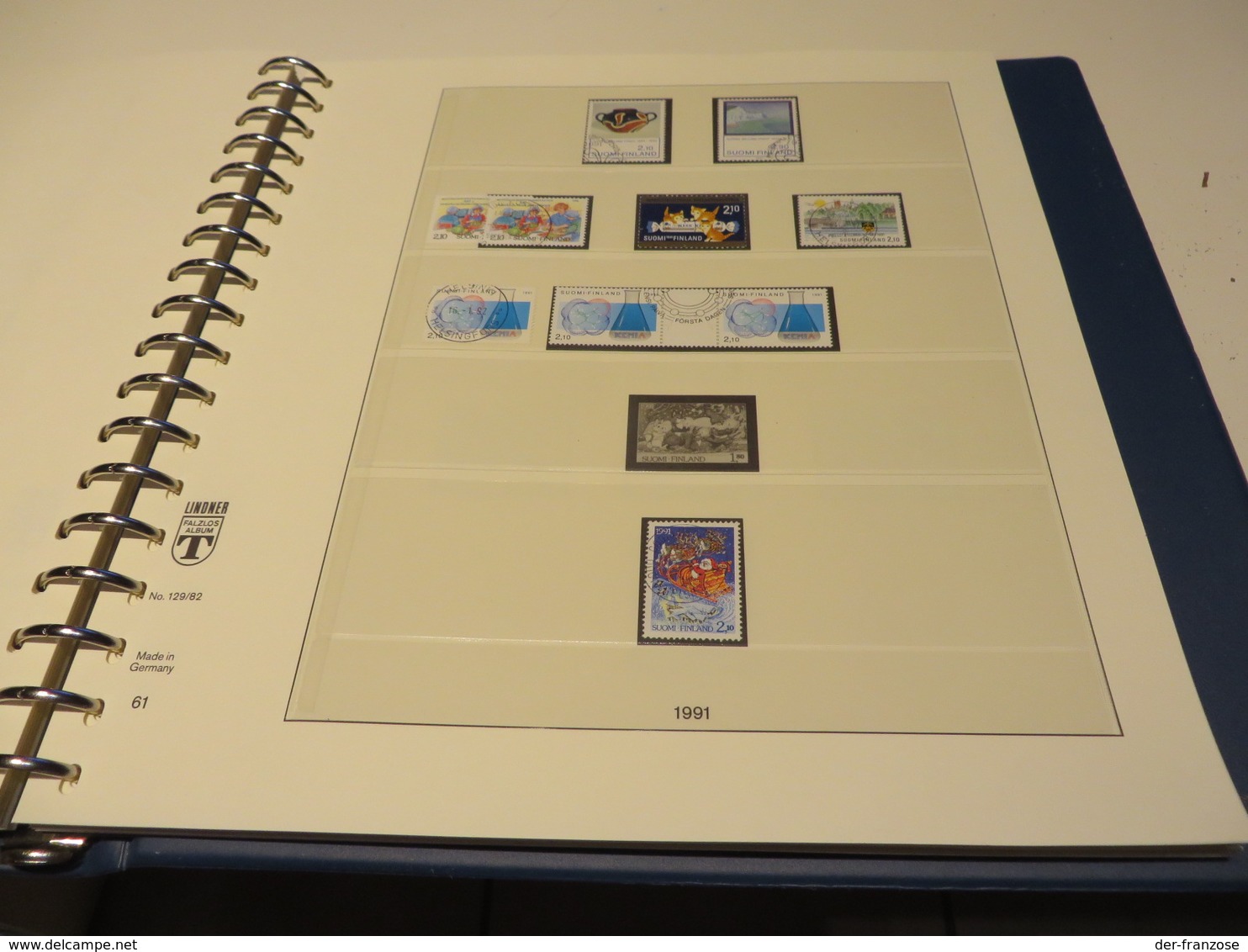 FINNLAND  1976 bis 1995  Posten  o /  MARKEN  auf  LINDNER - T - VORDRUCKTEXT  im  RINGBINDER