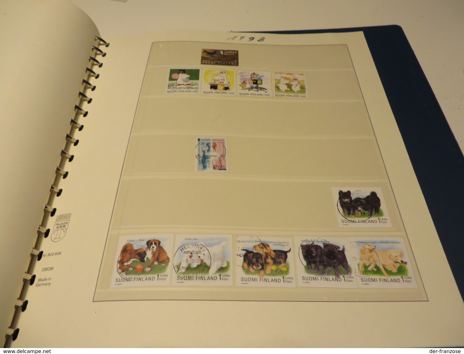 FINNLAND  1976 bis 1995  Posten  o /  MARKEN  auf  LINDNER - T - VORDRUCKTEXT  im  RINGBINDER