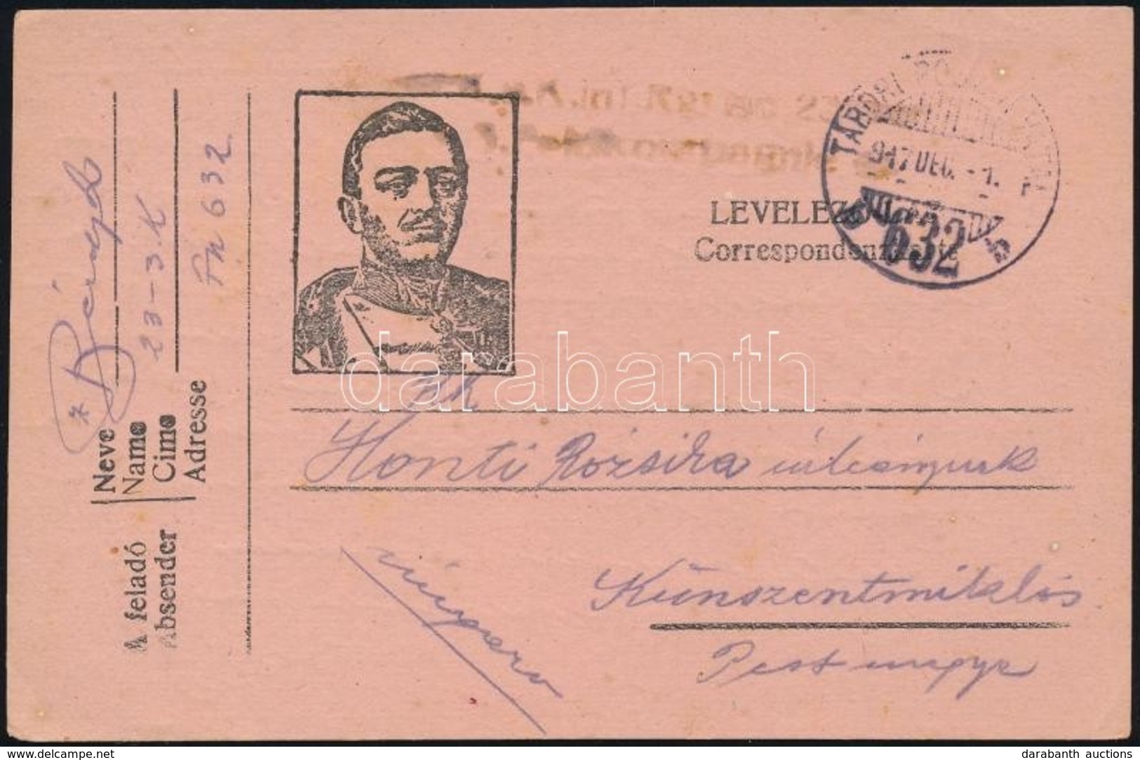 1917 Tábori Posta Levelezőlap 'TP 632 B' - Other & Unclassified