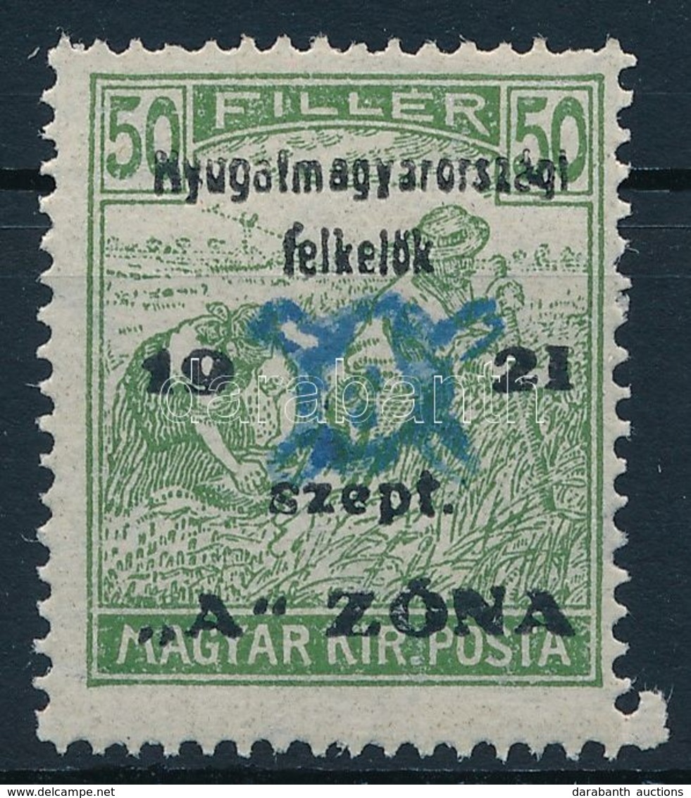 ** Nyugat-Magyarország II. 1921 Arató 50f Garancia Nélkül (18.000) - Other & Unclassified