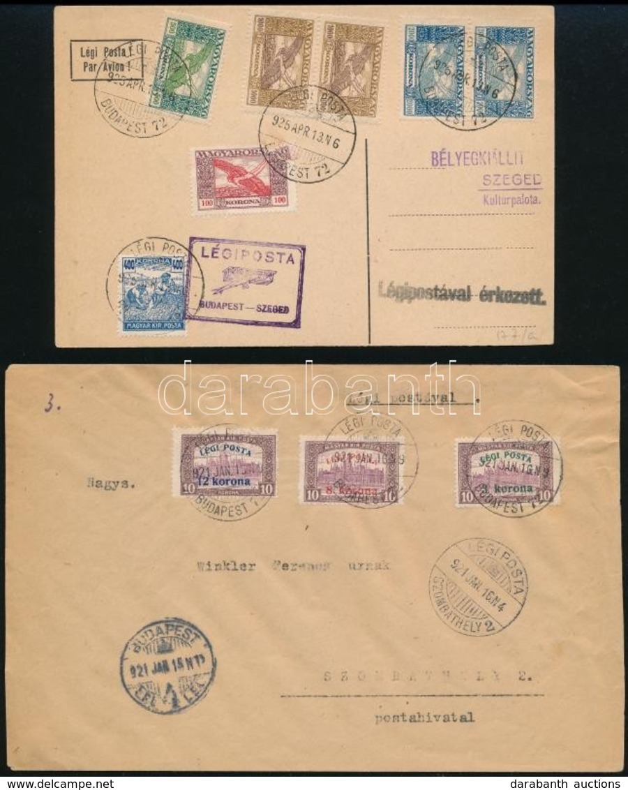1920-1925 3 Klf Légiposta Küldemény - Sonstige & Ohne Zuordnung