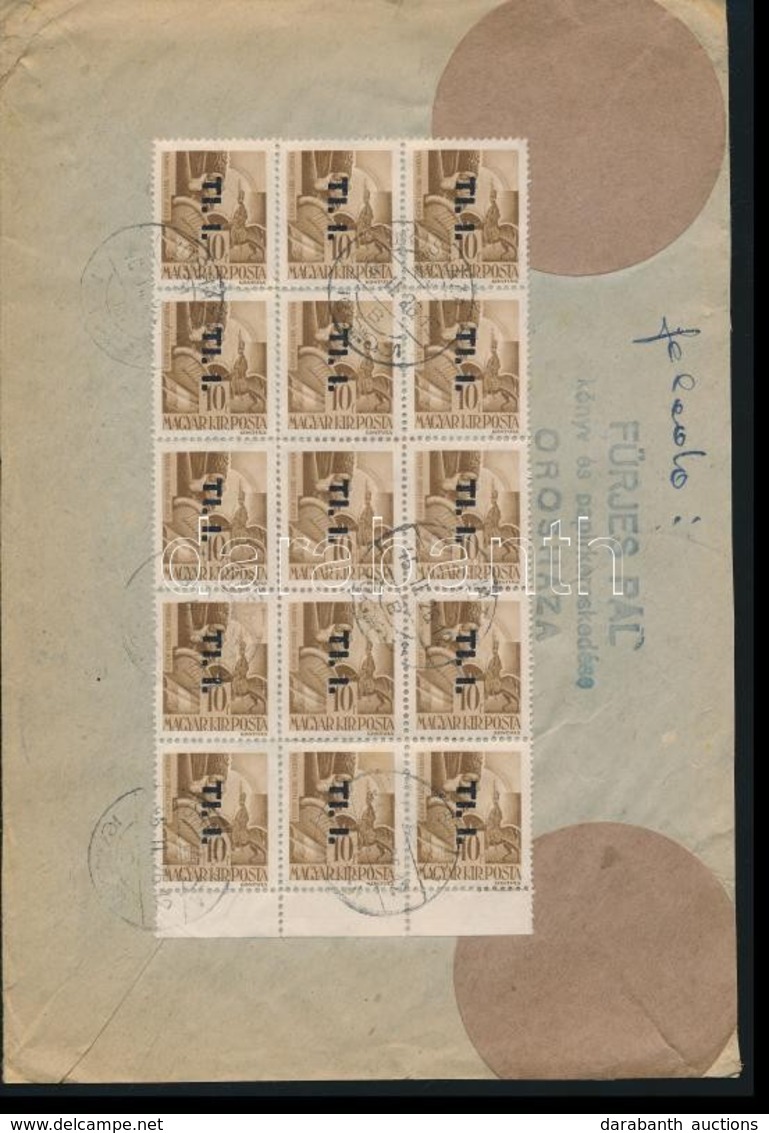 1946 (7. Díjszabás) Ajánlott Távolsági Levél 500g-ig 20x Betűs I. Tl.I./10f Bérmentesítéssel / Registered Domestic Cover - Other & Unclassified