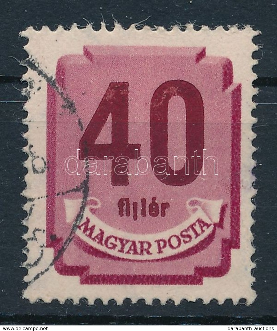 O 1946 Forint-fillér Portó 40f, Az Egyik 'l' Betű Elcsúszott - Sonstige & Ohne Zuordnung