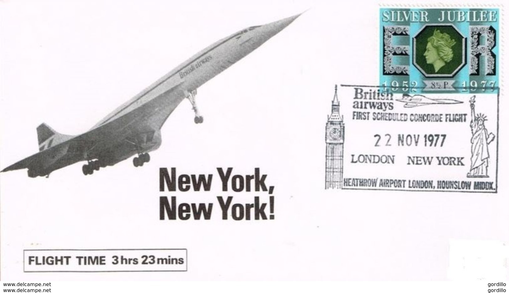 Concorde British Airways London New York 22.11.1977 - Concorde