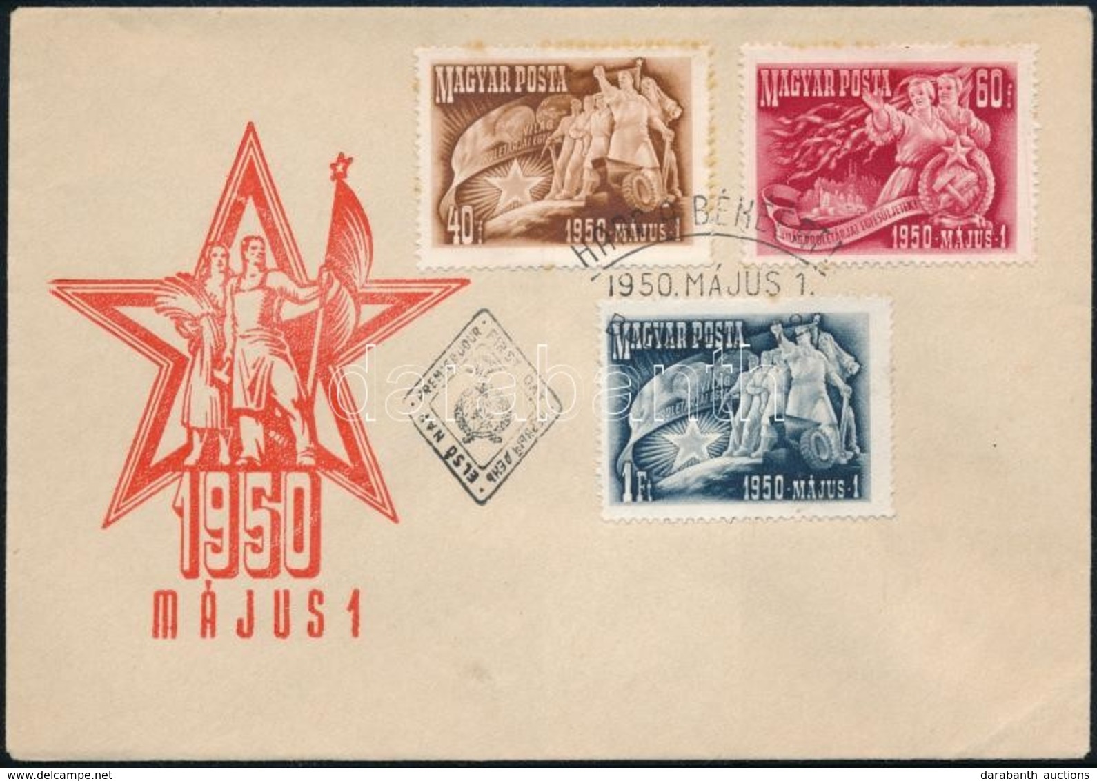 1950 Május 1. (I.) Sor FDC - Sonstige & Ohne Zuordnung