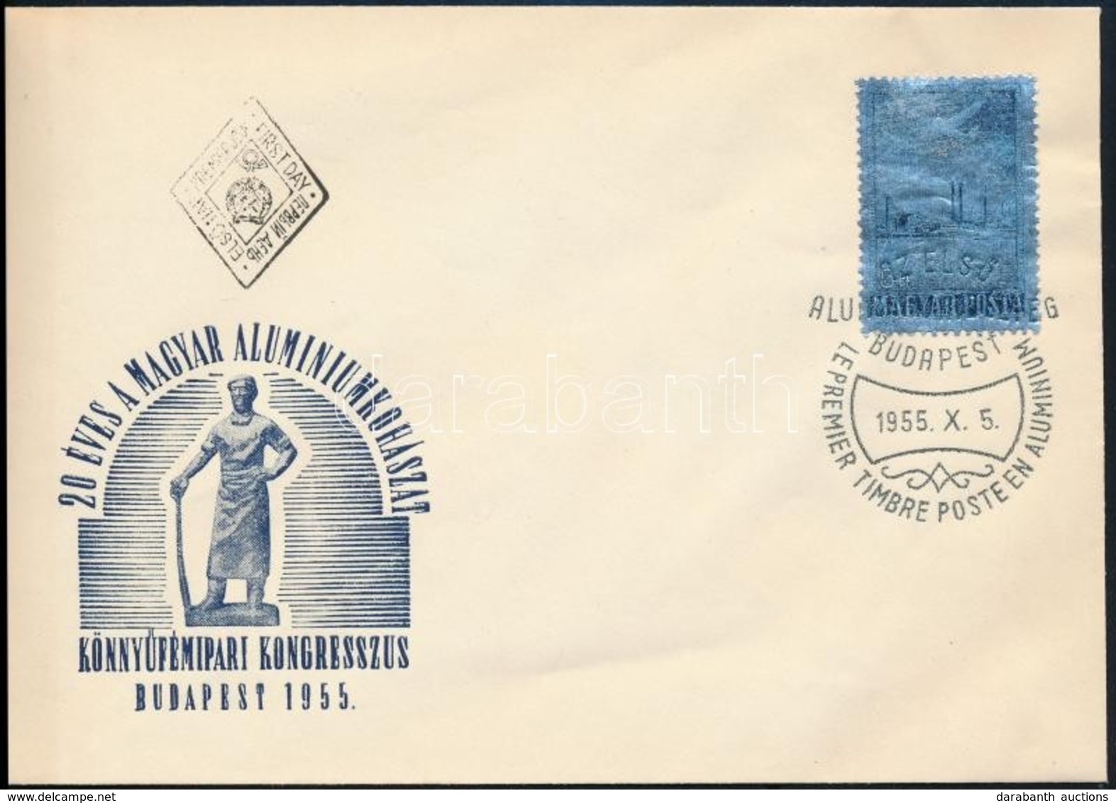 1955 Alumínium Bélyeg FDC-n (4.500) - Sonstige & Ohne Zuordnung