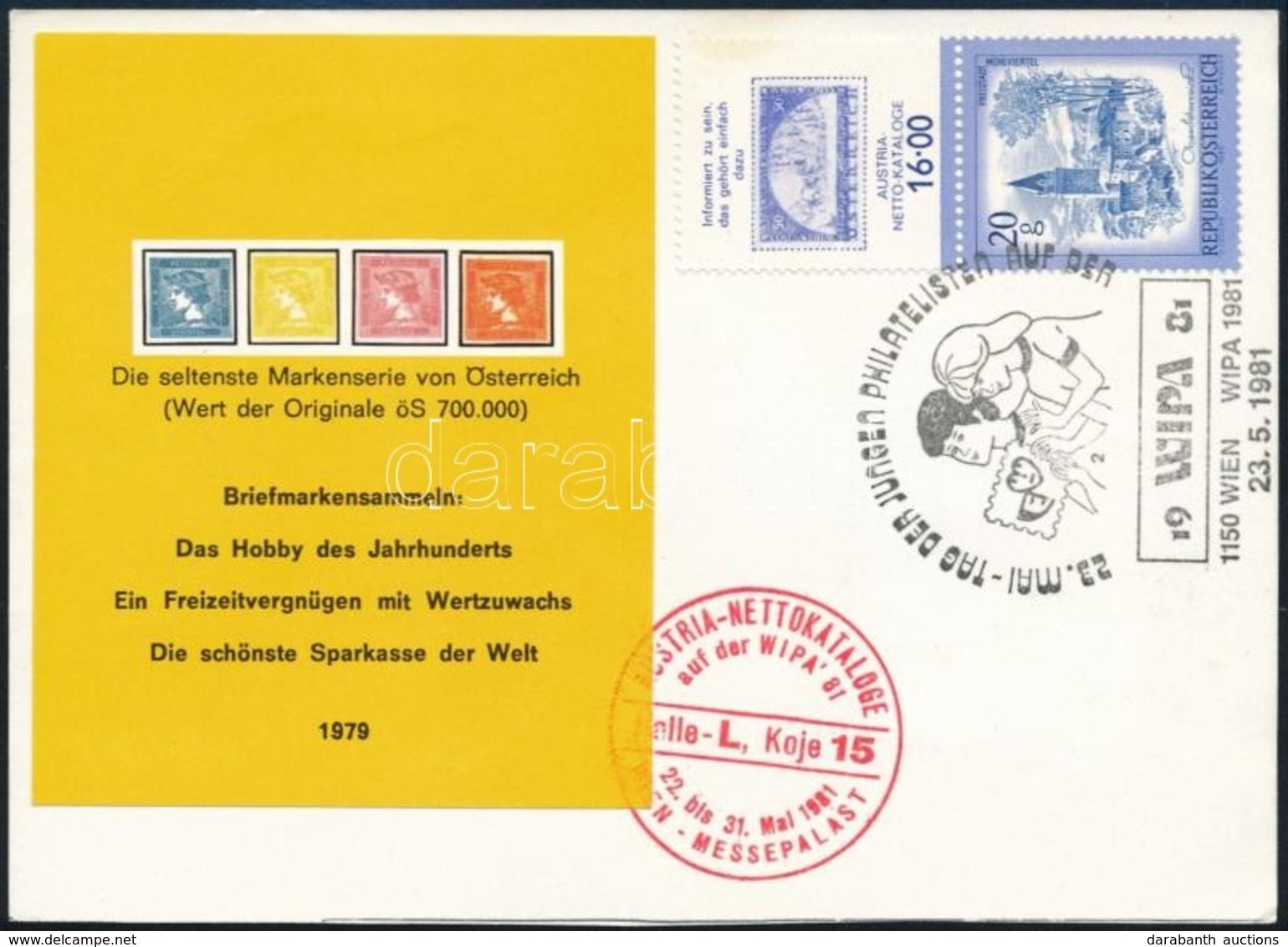 1979 Osztrák Merkúr Emlékív Alkalmi Levelezőlapon - Sonstige & Ohne Zuordnung