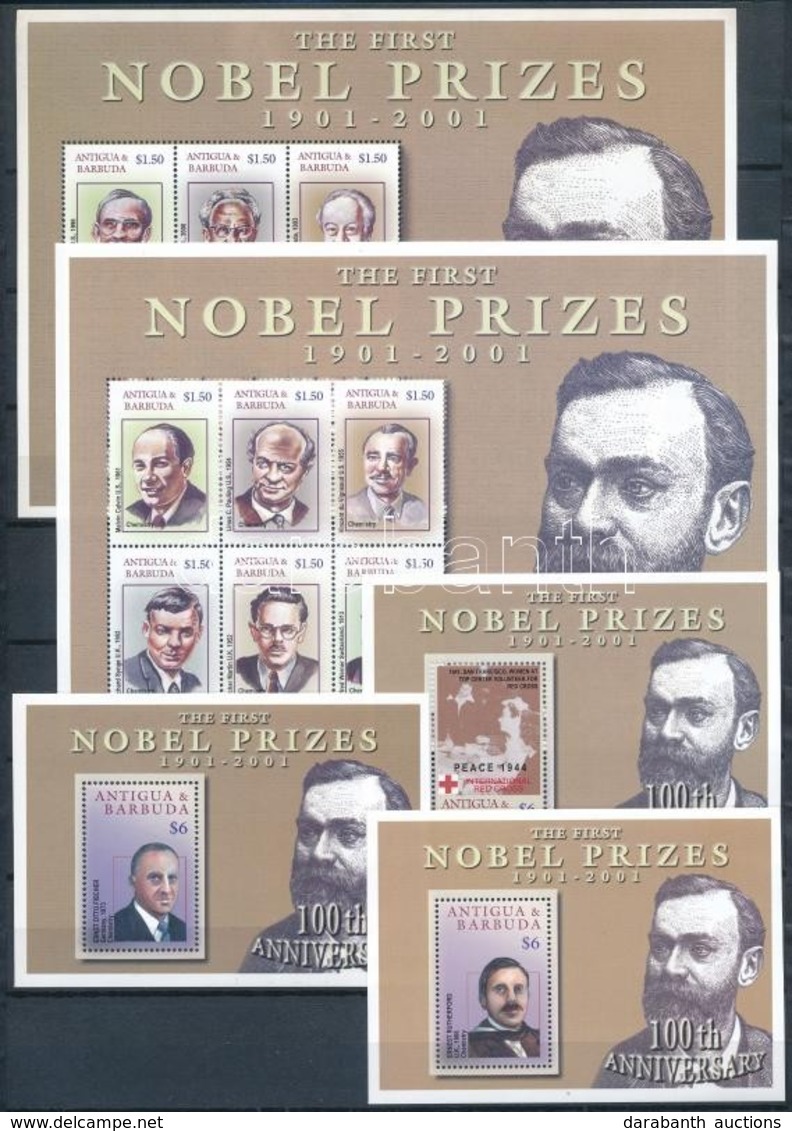 ** 2001 Nobel-díjasok 2 Kisív + 3 Blokk Mi 3604-3615 + 520-522 - Sonstige & Ohne Zuordnung