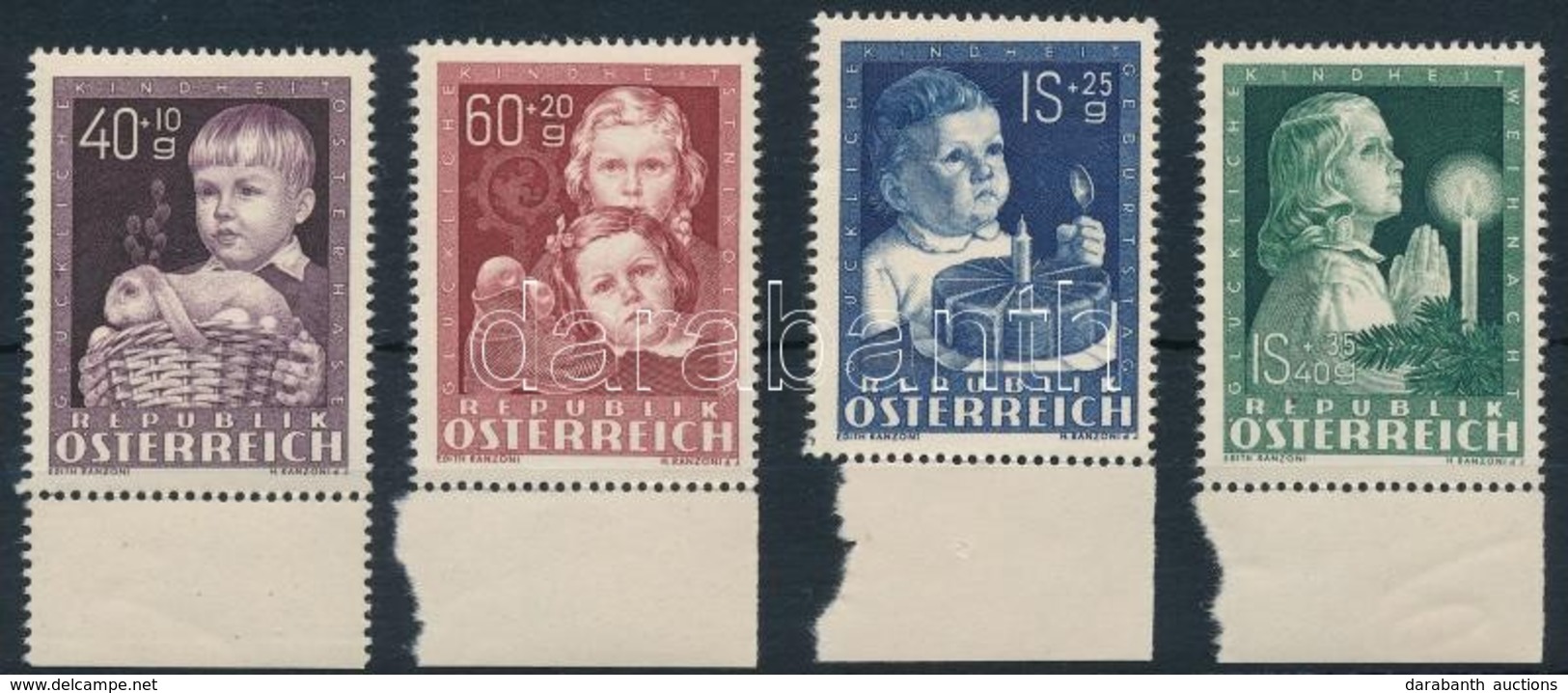 ** 1949 Gyermekekért ívszéli Sor Mi 929-932 - Sonstige & Ohne Zuordnung