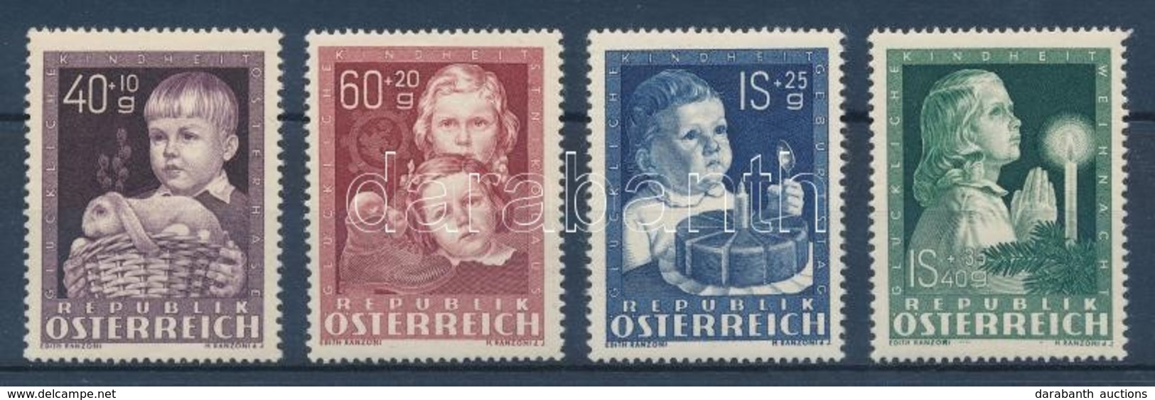 ** 1949 Gyermek Sor Mi 929-932 - Sonstige & Ohne Zuordnung