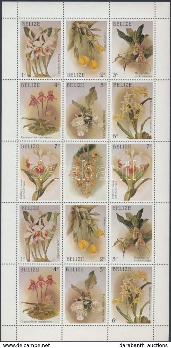 ** 1987 Orchidea Kisív Sor Mi 973-986 - Other & Unclassified