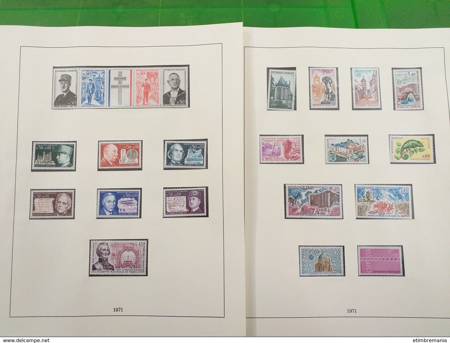 LOT N° 1170  FRANCE collection depuis 1960 a 1976 tous neufs ** dans un album LINDER