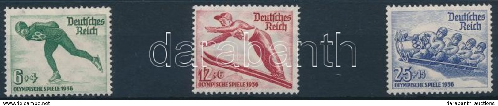 ** 1935 Téli Olimpia Sor Mi 600-602 - Sonstige & Ohne Zuordnung