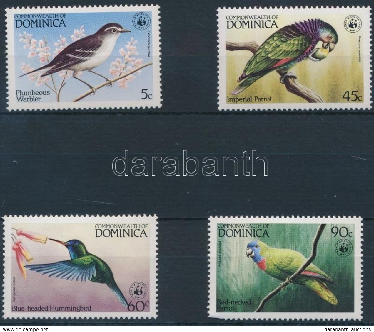 ** 1984 WWF: Madarak Sor Mi 836-839 + 4 FDC - Other & Unclassified