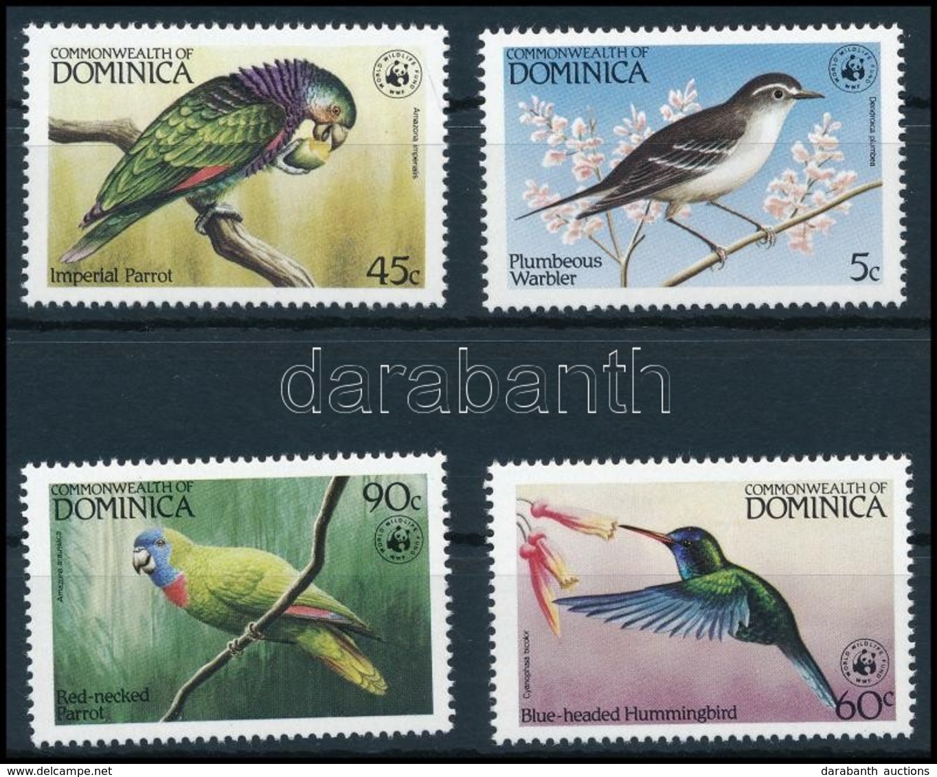 ** 1984 WWF Madarak Sor,
WWF Birds Set
Mi 836-839 - Sonstige & Ohne Zuordnung