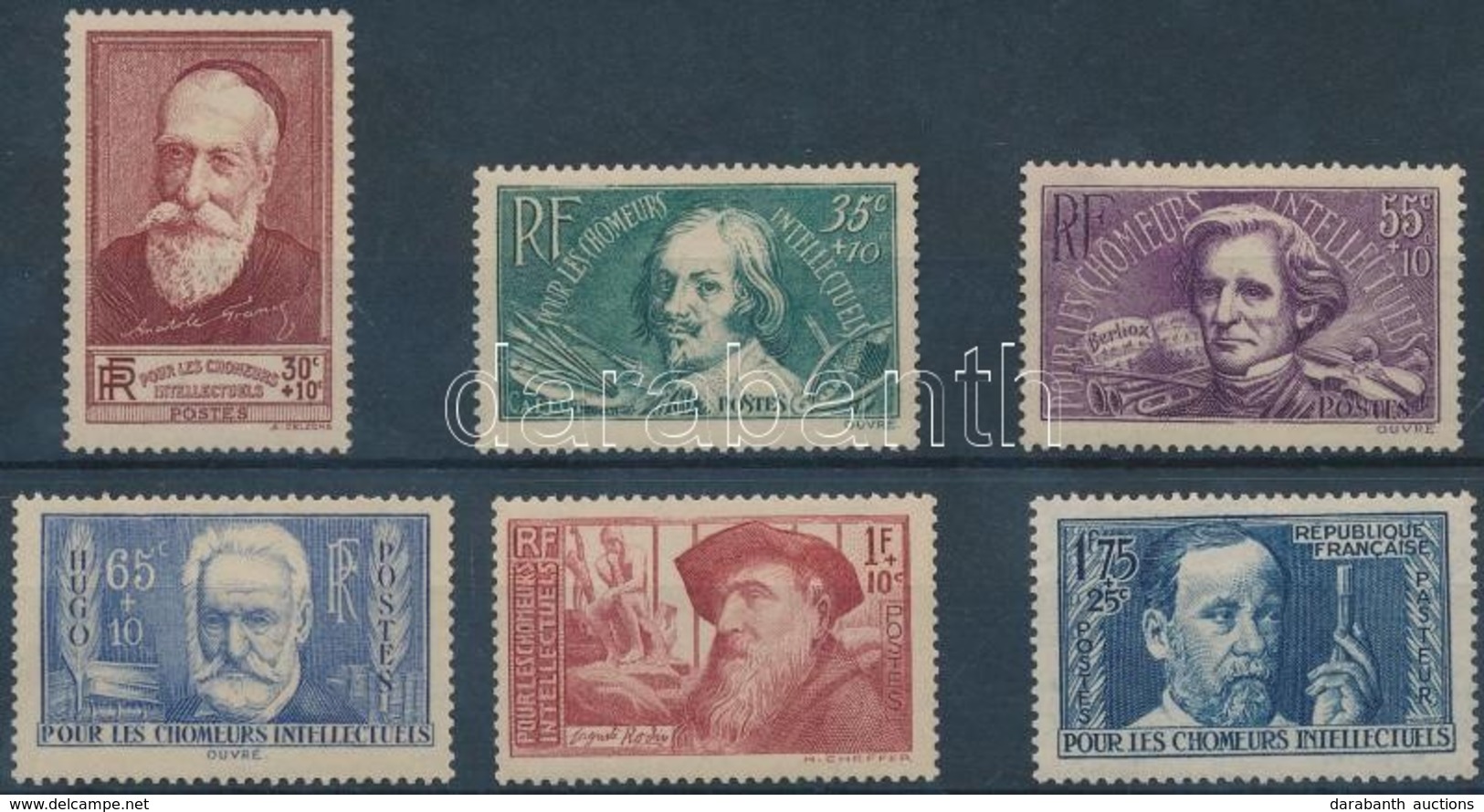 ** * 1938 Segély Bélyeg: Híres Emberek Sor Mi 416-421 (55C Falcos) - Other & Unclassified