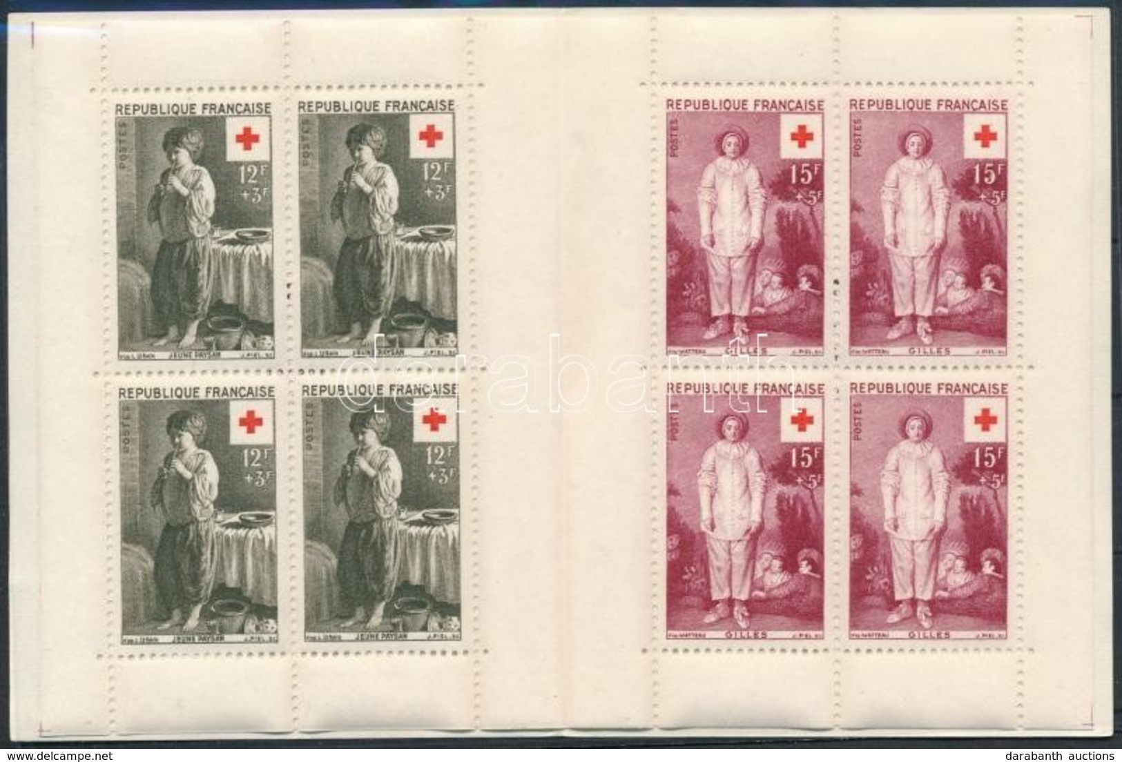 ** 1956 Vöröskereszt Bélyegfüzet Mi 1117-1118 - Sonstige & Ohne Zuordnung