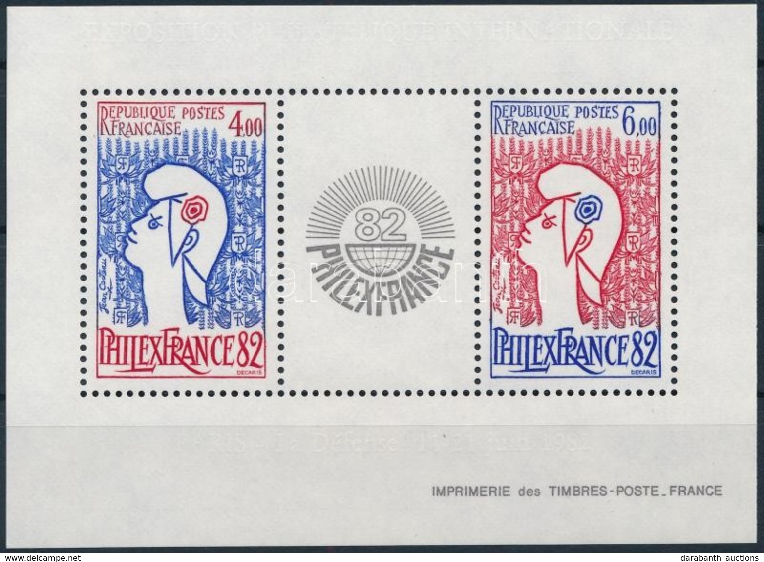 ** 1982 PHILEXFRANCE 82, Párizs Sor,
PHILEXFRANCE 82, Paris Set
Mi 6 - Other & Unclassified