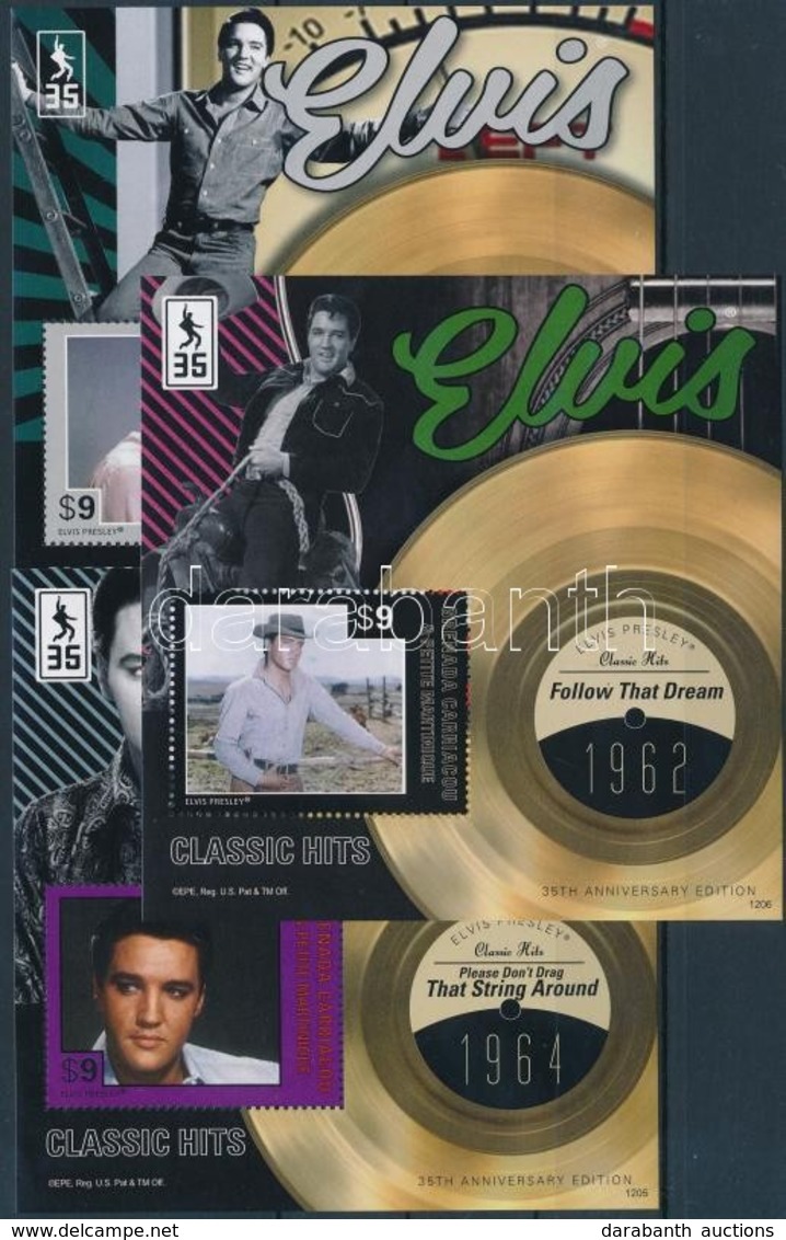 ** 2013 Elvis Presley 3 Db Blokk Mi 663-665 - Sonstige & Ohne Zuordnung