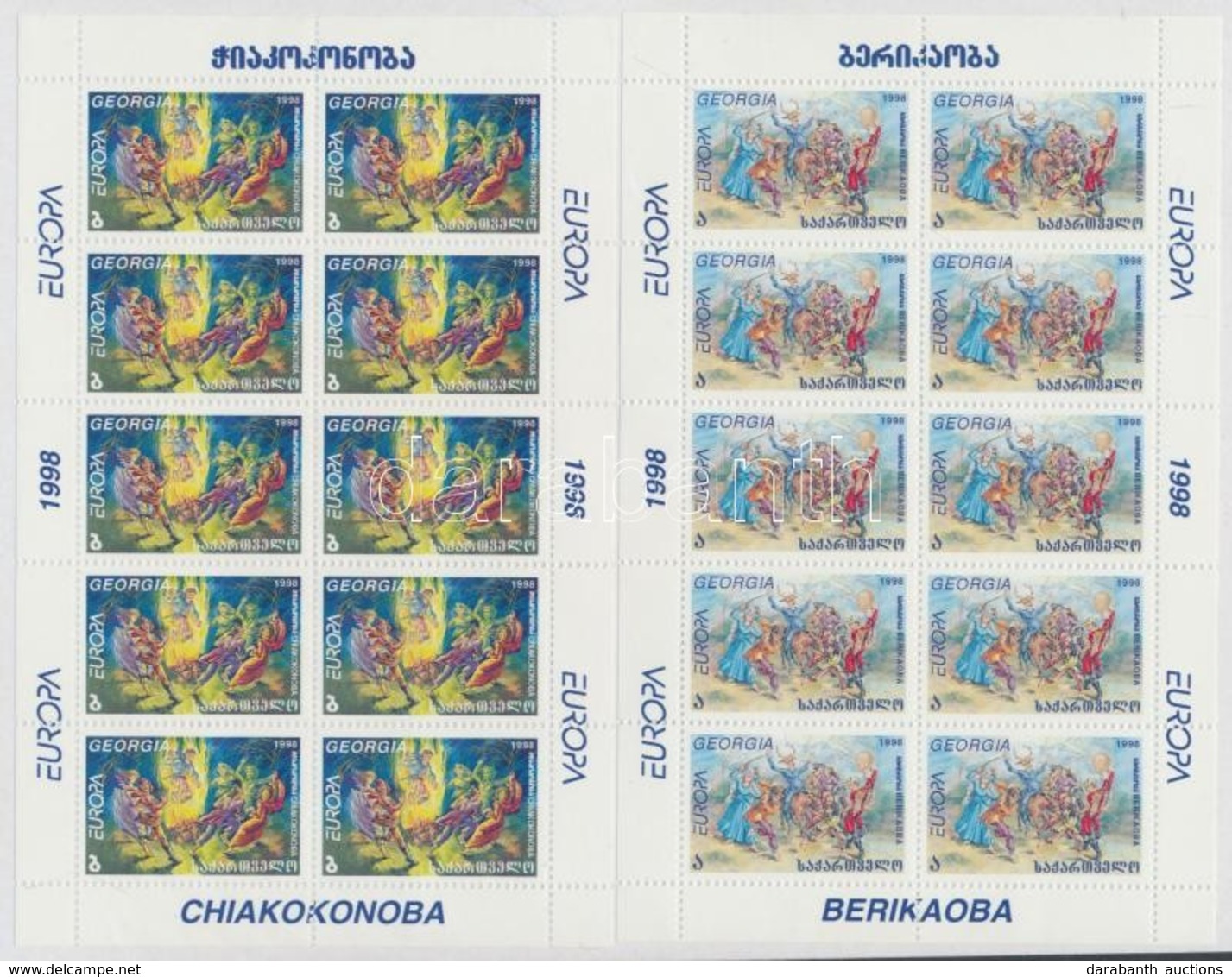 ** 1998 Europa CEPT Nemzeti ünnepek és Fesztiválok Kisívsor Mi 296-297 - Other & Unclassified