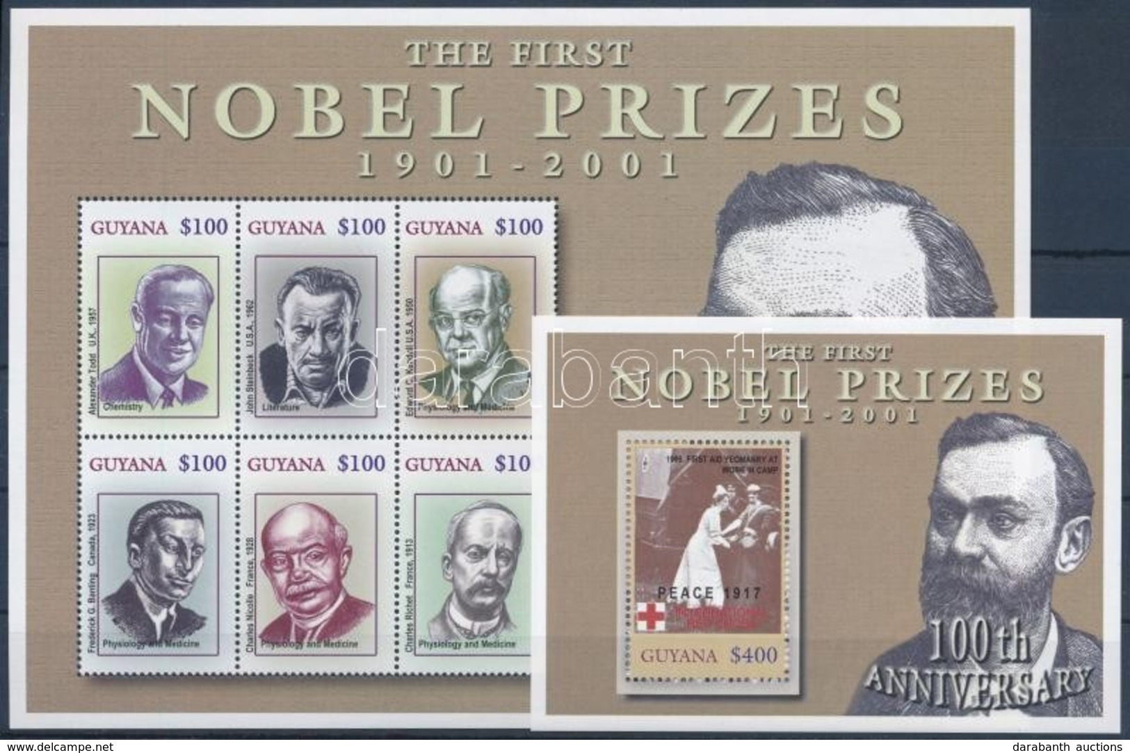 ** 2002 Nobel-díjasok Kisívsor + 3 Blokk Mi 7357-7368 + 728-730 - Sonstige & Ohne Zuordnung