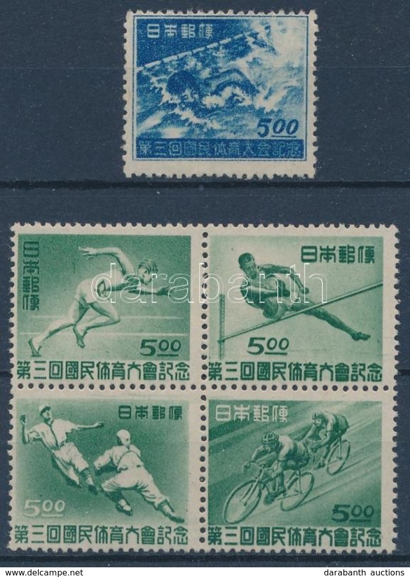 ** 1948 Sport Mi 404 + 423-426 Négyestömb (Mi EUR 107.-) - Sonstige & Ohne Zuordnung