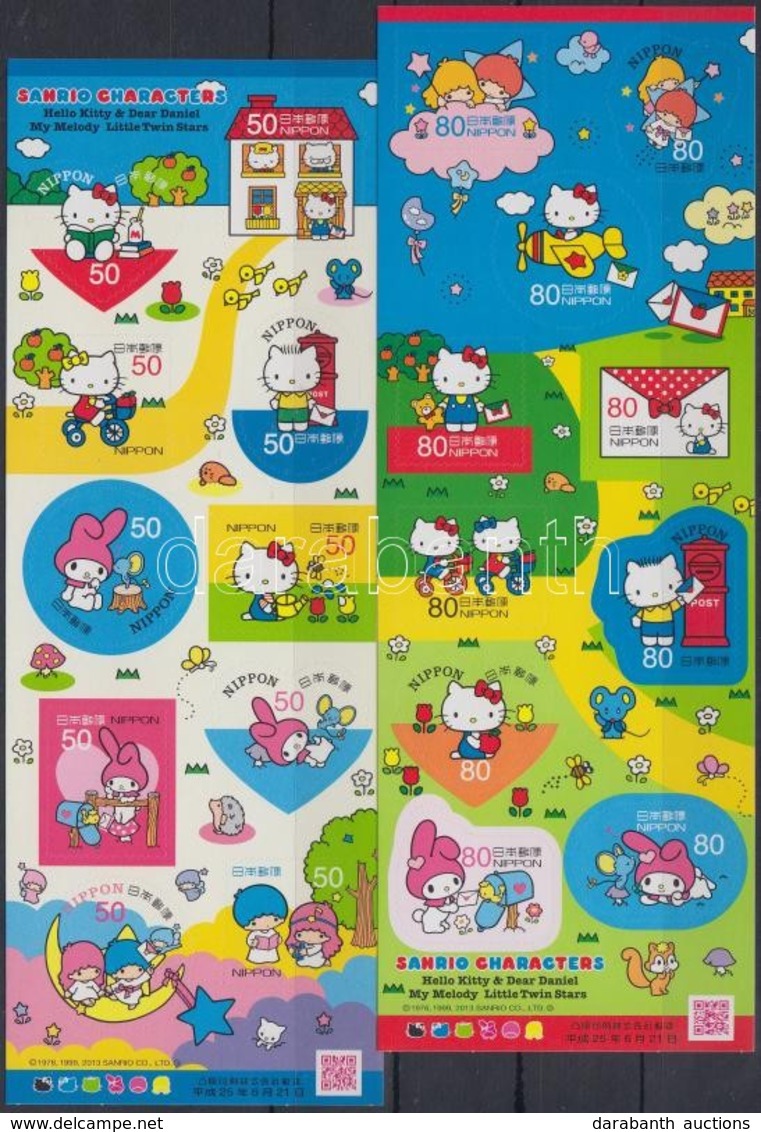 ** 2013 Rajzfilmfigurák, Hello Kitty öntapadós Kisívpár Mi 6403-6422 - Other & Unclassified